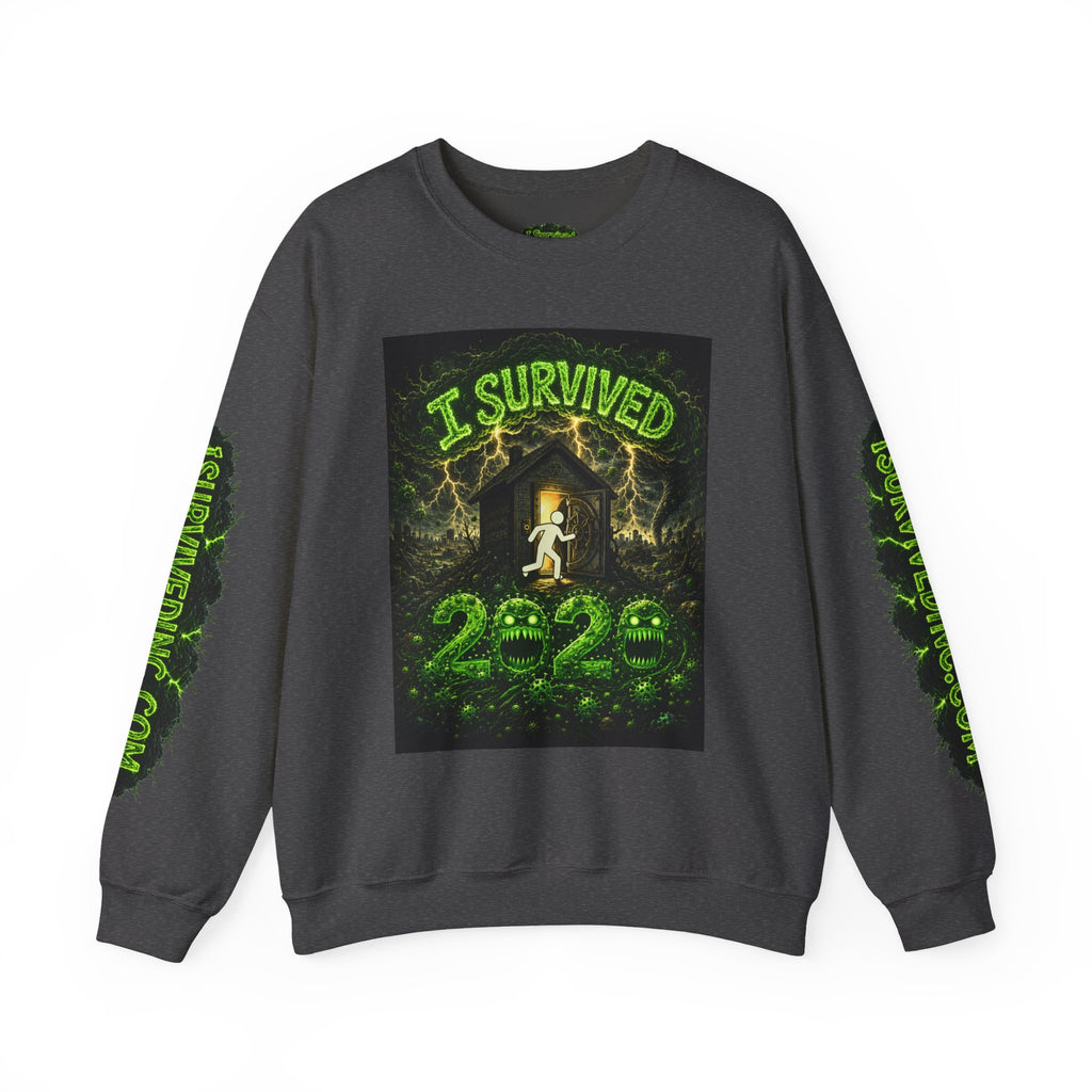 I Survived 2020 — S1:E3 "The Jab!" | Pandemic Edition Unisex Heavy Blend™ Crewneck Sweatshirt