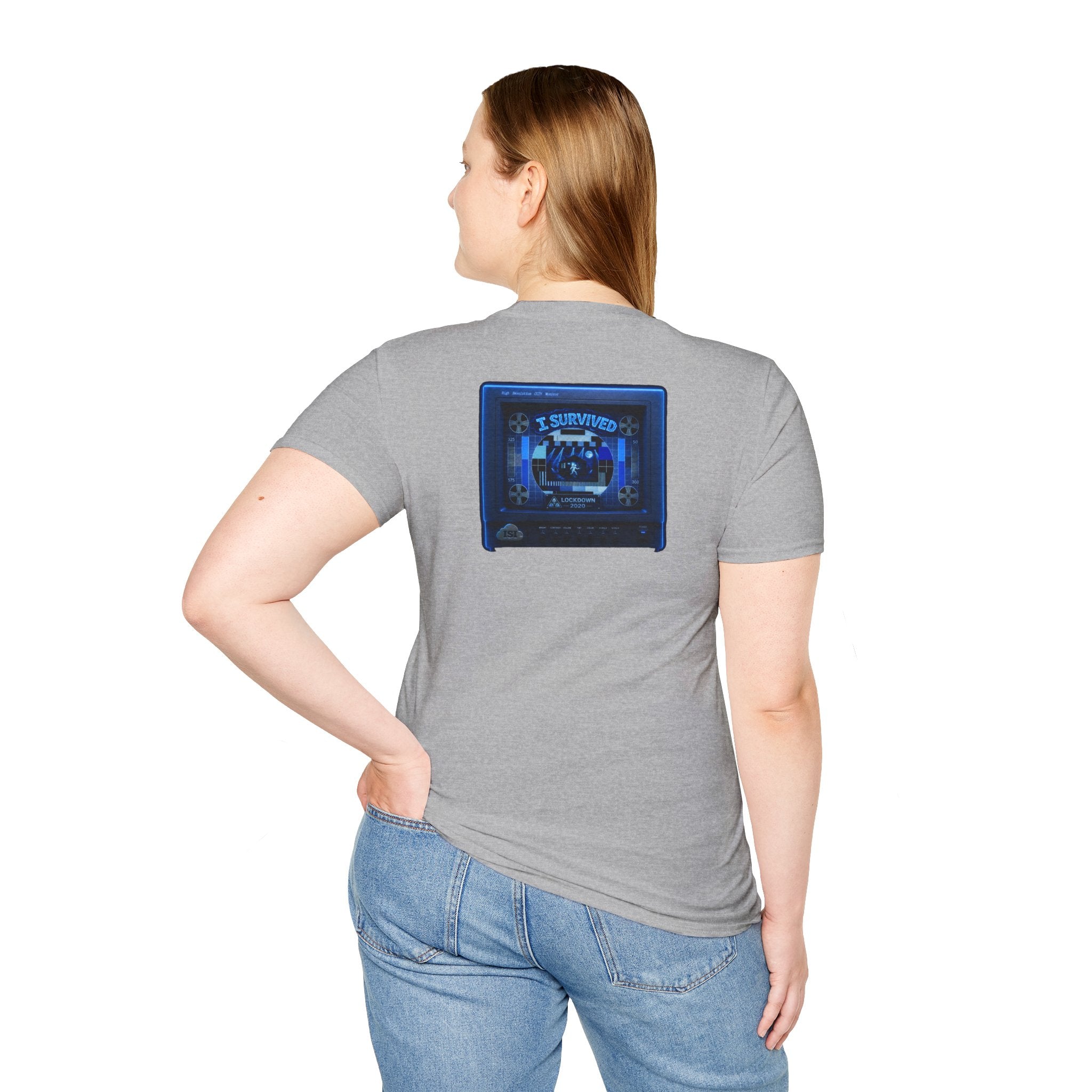 I Survived 2020 — "Please Stand By" Test Pattern Tee Lockdown Edition Summer Exclusive Unisex Softstyle T-Shirt
