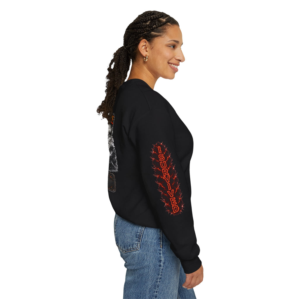 I Survived 2020 — WILDFIRES S2:E2: Director's Cut "The Bobcat Fire" Memorial Unisex Heavy Blend™ Crewneck Sweatshirt