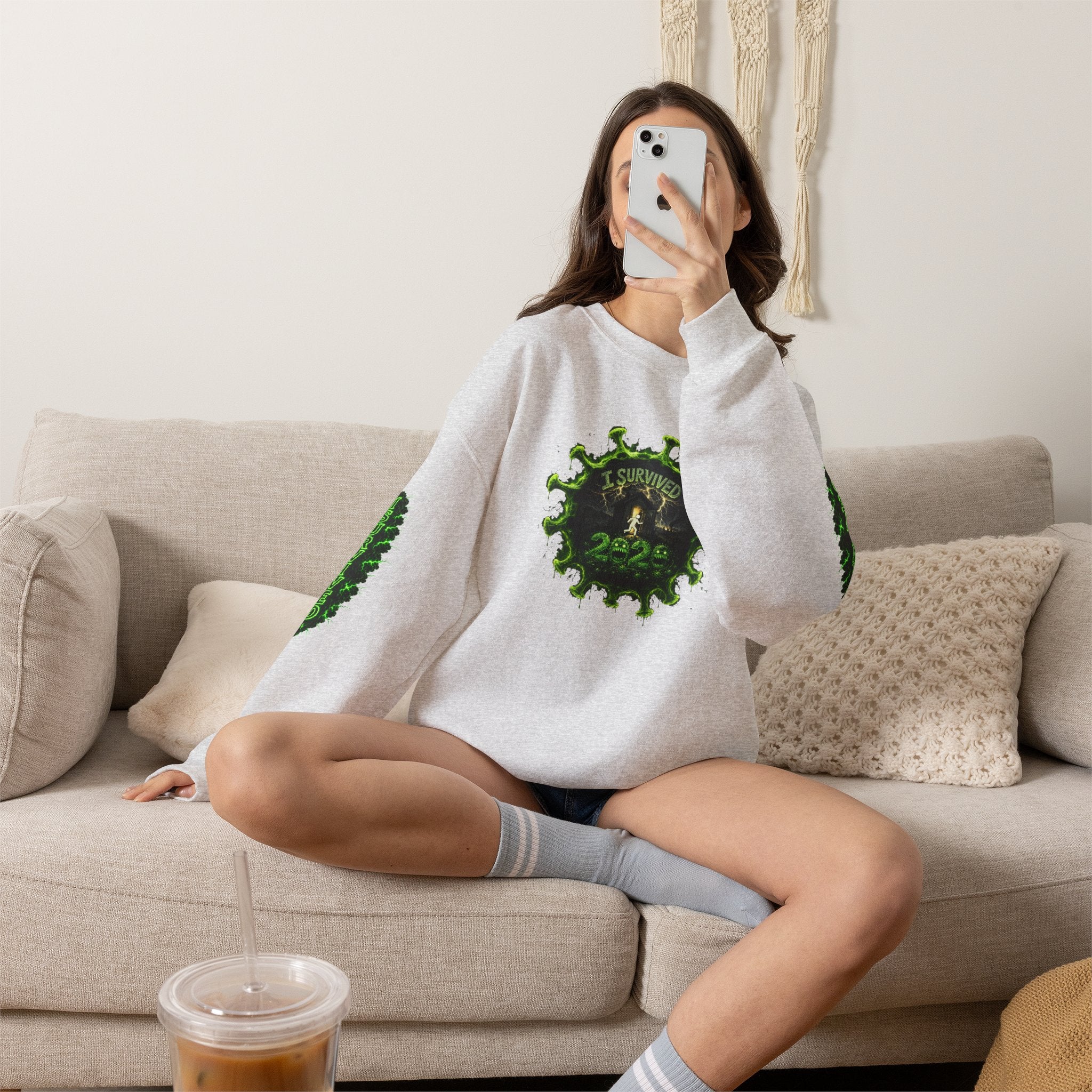 I Survived 2020 — PANDEMIC S1:E2: Director's Cut "The Coming of COVID" Unisex Heavy Blend™ Crewneck Sweatshirt
