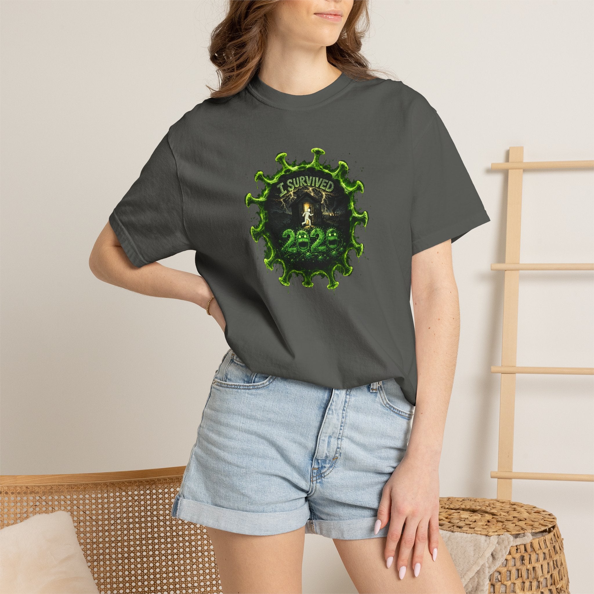 I Survived 2020 — PANDEMIC S1:E5: Director's Cut "Delivery Doomsday" Unisex Garment-Dyed T-shirt