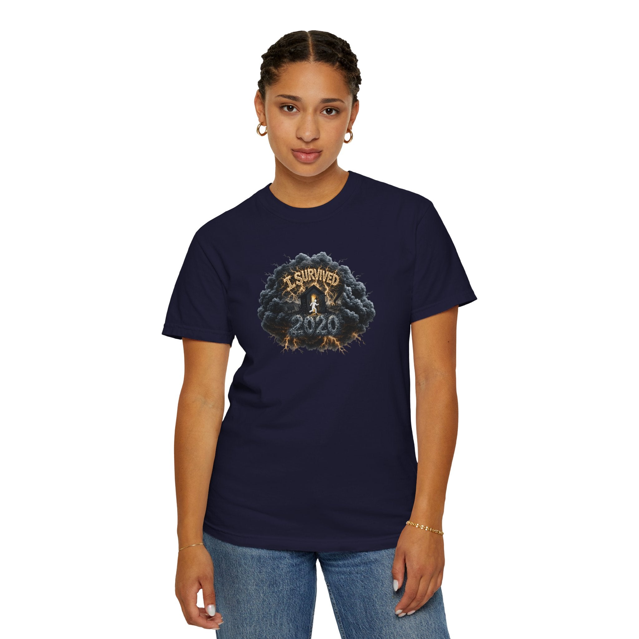I Survived 2020 — Original PILOT Design: Director's Cut Unisex Garment-Dyed T-shirt