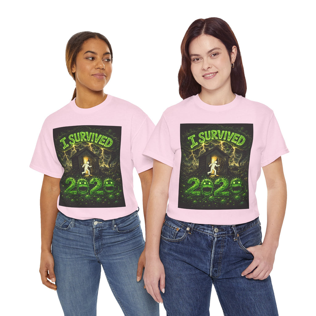Sobreviví al 2020 — T1:E3 "¡La vacuna!" | Camiseta unisex de algodón grueso Edición Pandemia