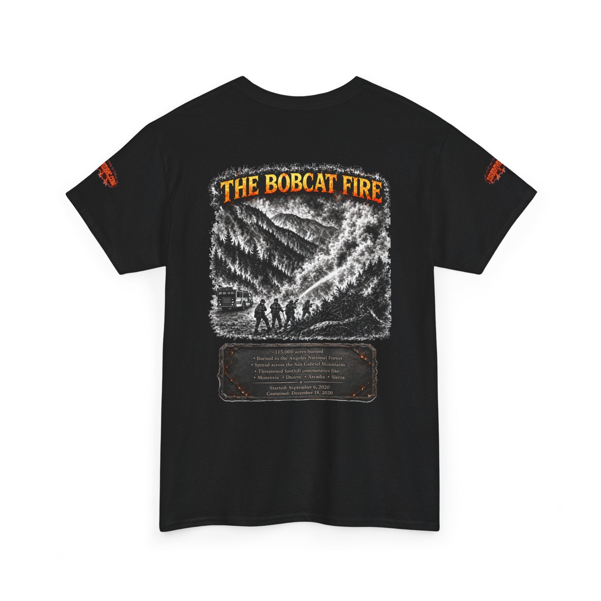 I Survived 2020 — Director's Cut S2:E2 "The Bobcat Fire" | Wildfire Edition Memorial Unisex Heavy Cotton Tee (SPECIAL EDITION)