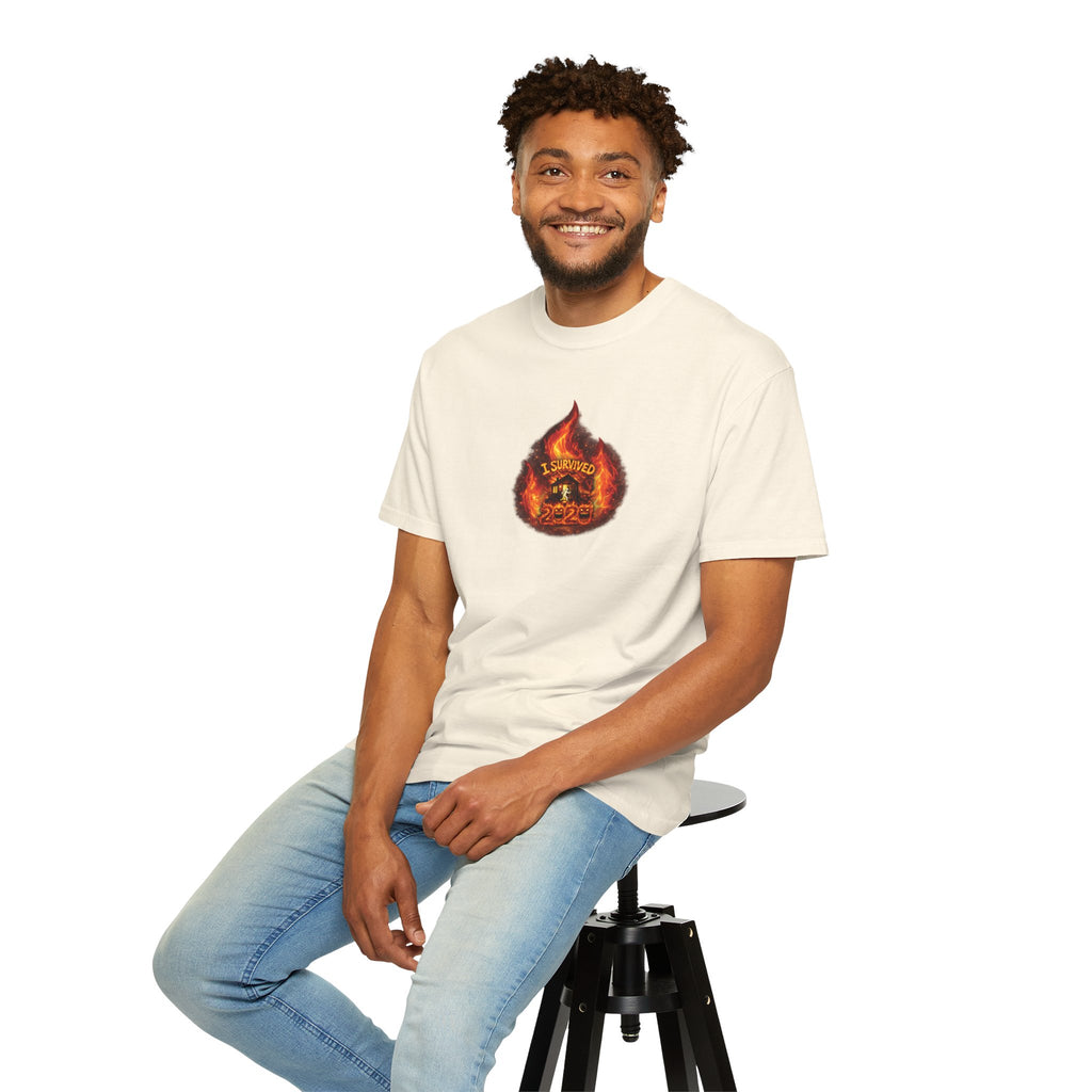 I Survived 2020 — WILDFIRES S2:E4: Director's Cut "Western U.S. Wildfire Season" Memorial Unisex Garment-Dyed T-shirt