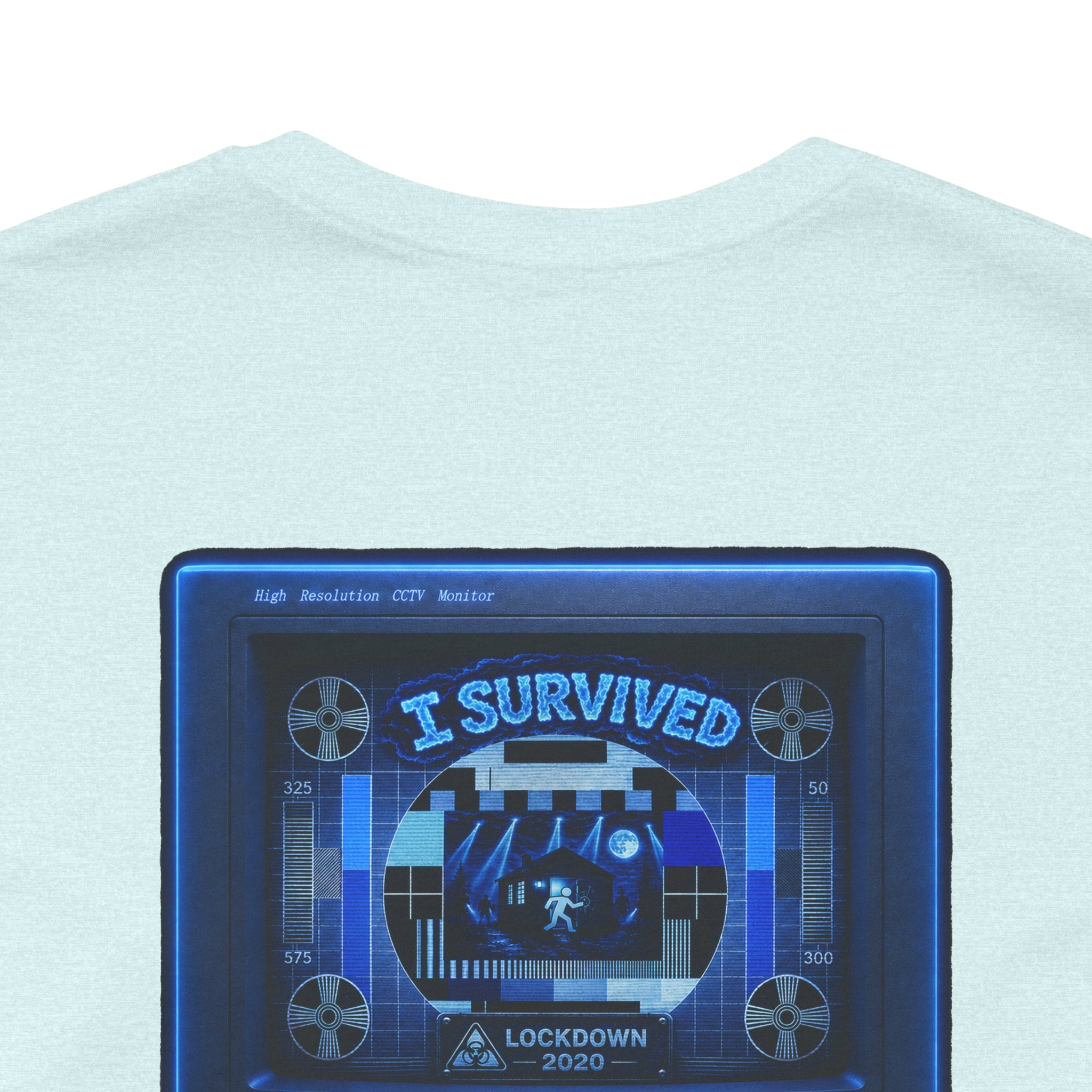 I Survived 2020 — "Please Stand By" Test Pattern Tee Lockdown Summer Exclusive Unisex Jersey Short Sleeve Tee