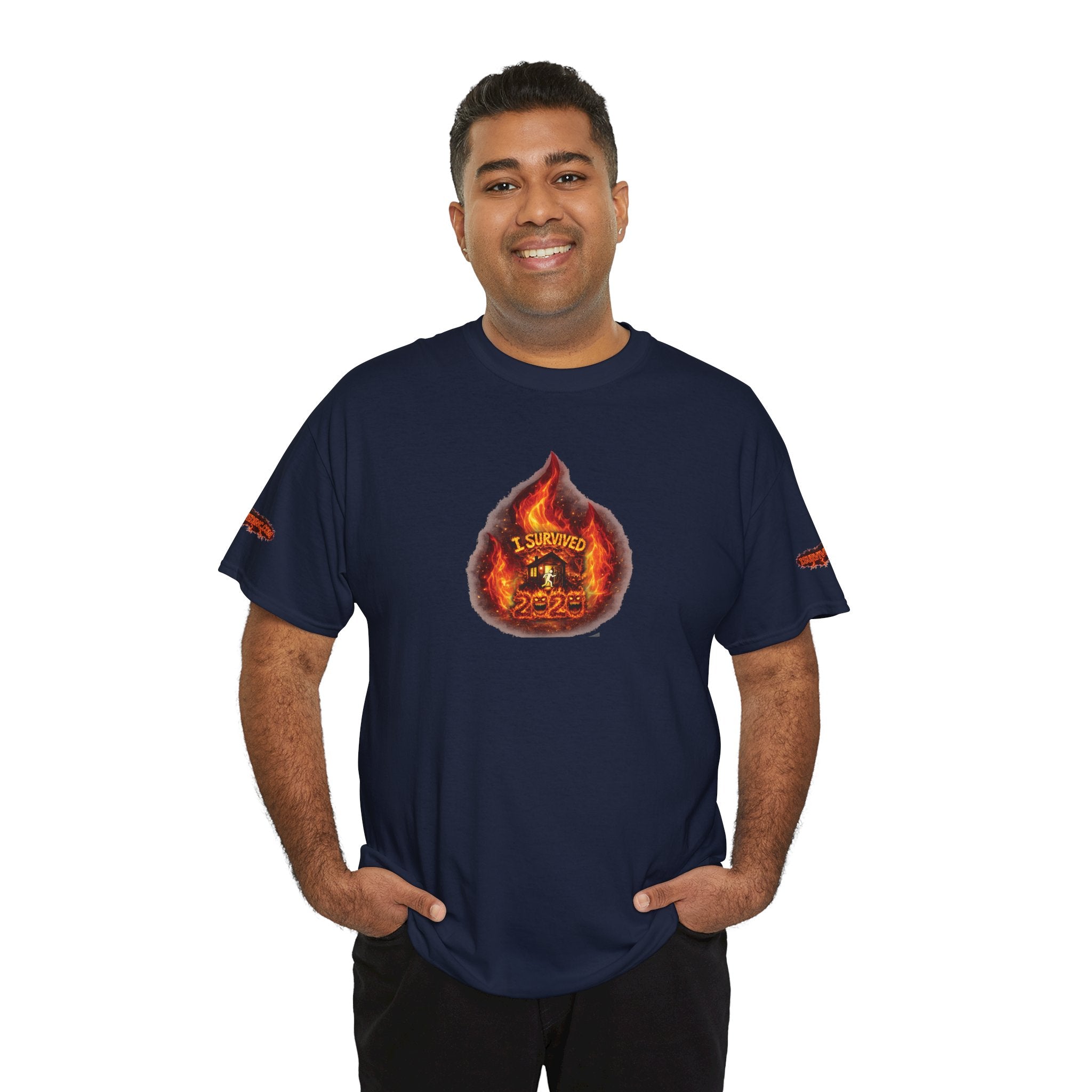 I Survived 2020 — WILDFIRES S2:E2: Director's Cut Special Edition "The Bobcat Fire" Memorial Unisex Heavy Cotton Tee