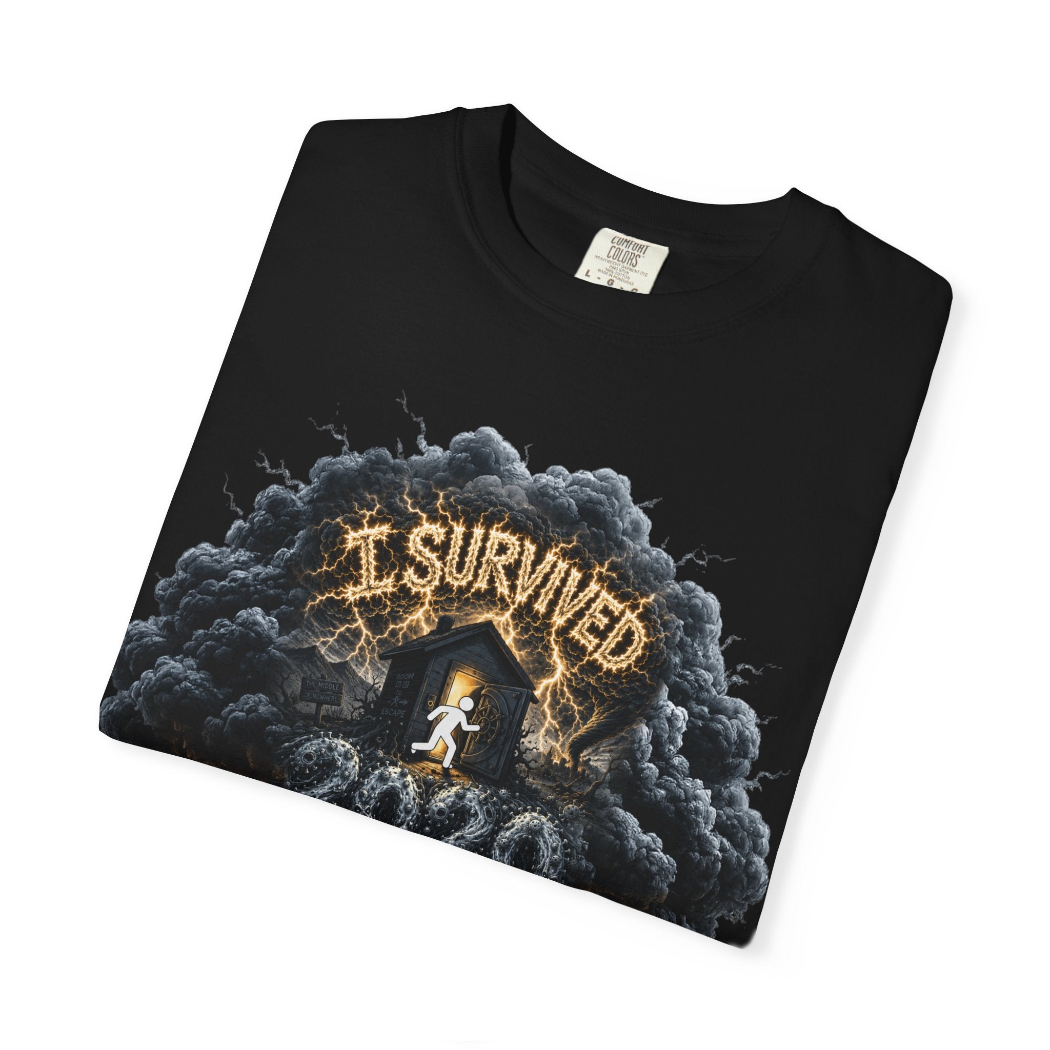 I Survived 2020 — Original Design Teaser Tee | Season 1 Premiere Drop Unisex Garment-Dyed T-shirt