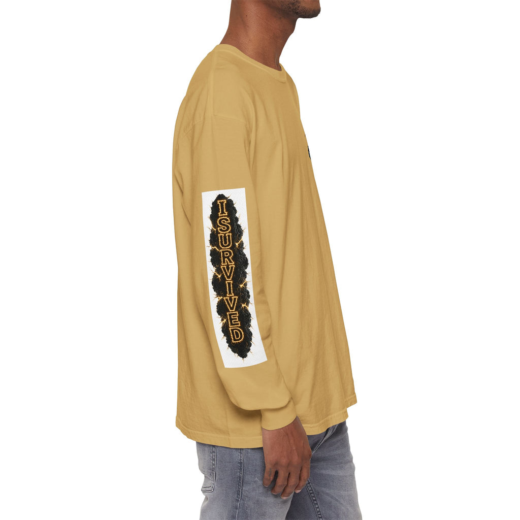 I Survived 2020 — "Please Stand By" Test Pattern Tee Special Edition Summer Premier Unisex Garment-Dyed Long Sleeve T-Shirt
