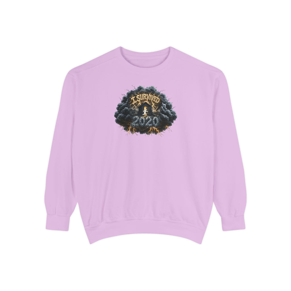 I Survived 2020 — Original PILOT Design: Director's Cut Unisex Garment-Dyed Sweatshirt