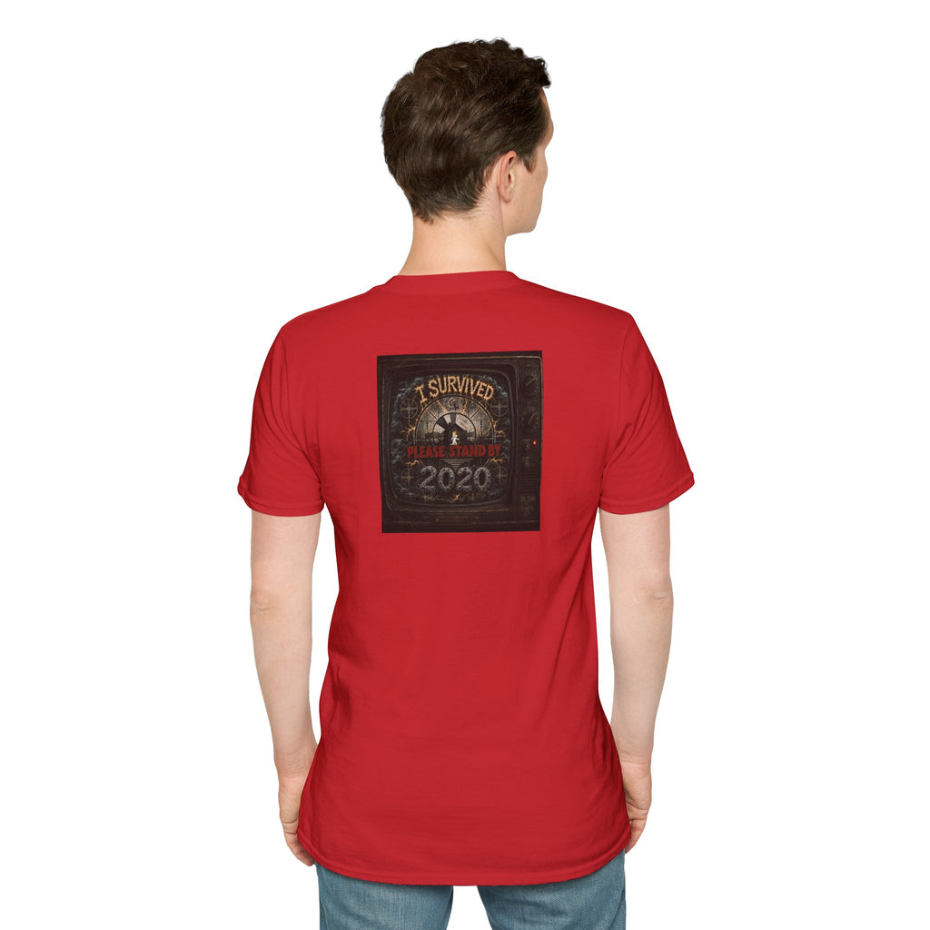I Survived 2020 — "Please Stand By" Test Pattern Tee Summer Premier Unisex Softstyle T-Shirt