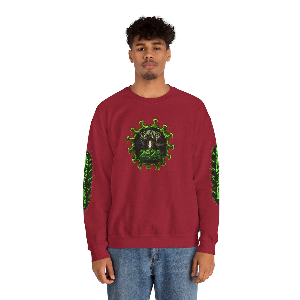 I Survived 2020 — PANDEMIC S1:E4: Director's Cut "Mask Madness" Unisex Heavy Blend™ Crewneck Sweatshirt