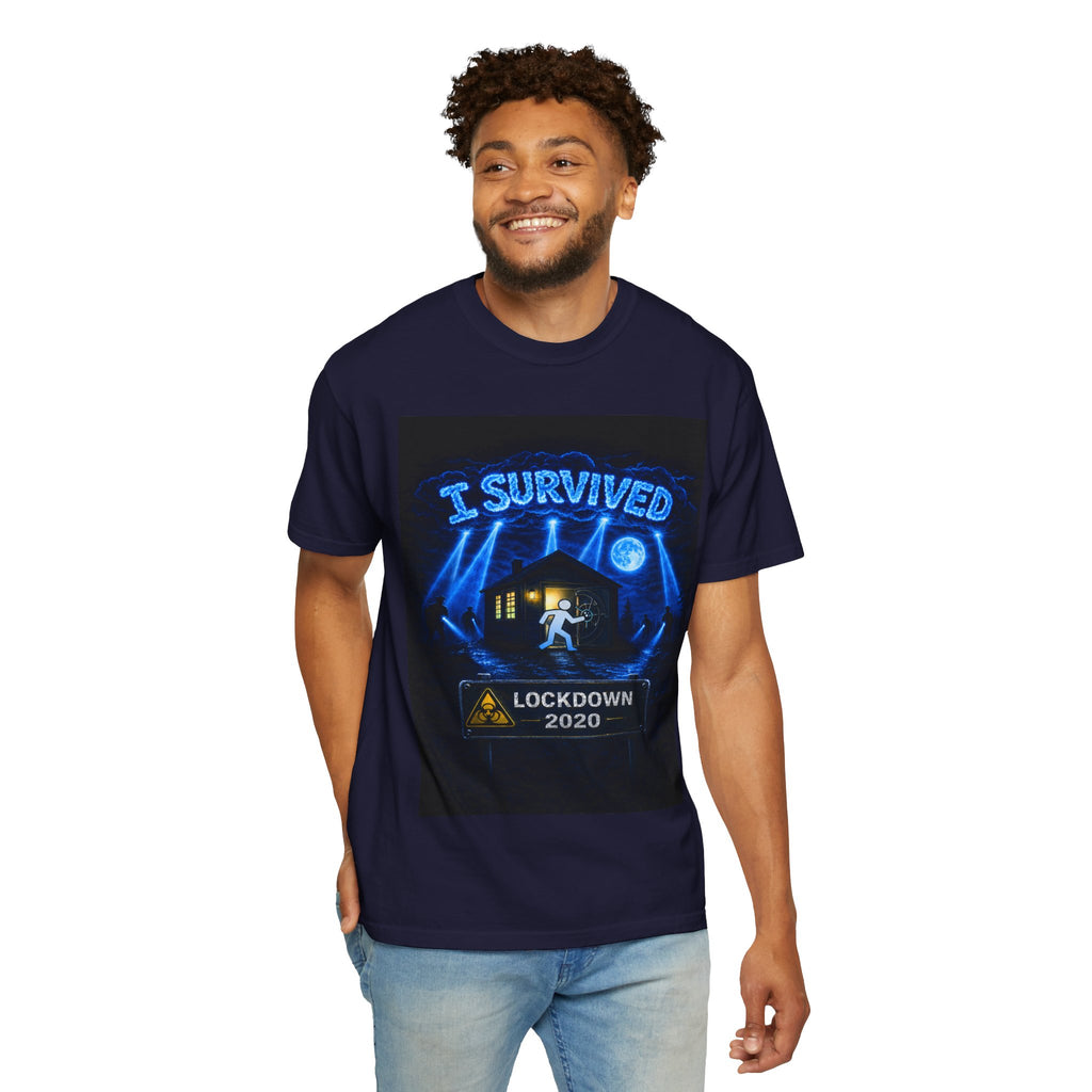 I Survived 2020 — LOCKDOWN S3:E3: "Remote Schooling" Unisex Garment-Dyed T-shirt