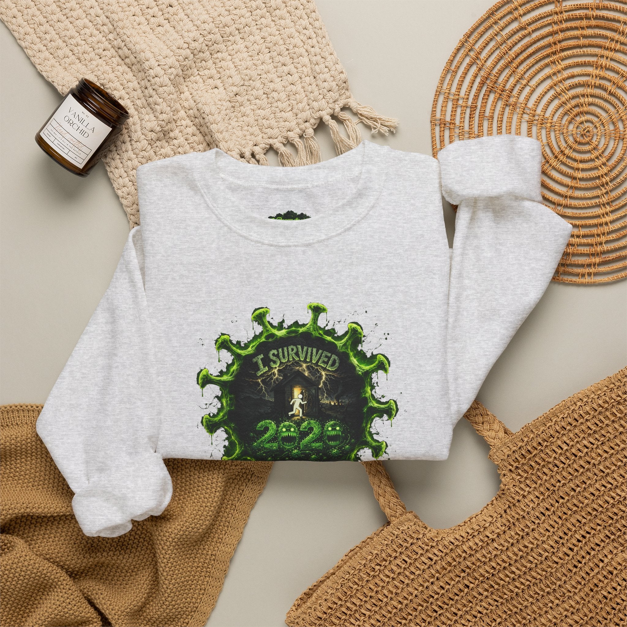 I Survived 2020 — PANDEMIC S1:E4: Director's Cut "Mask Madness" Unisex Heavy Blend™ Crewneck Sweatshirt