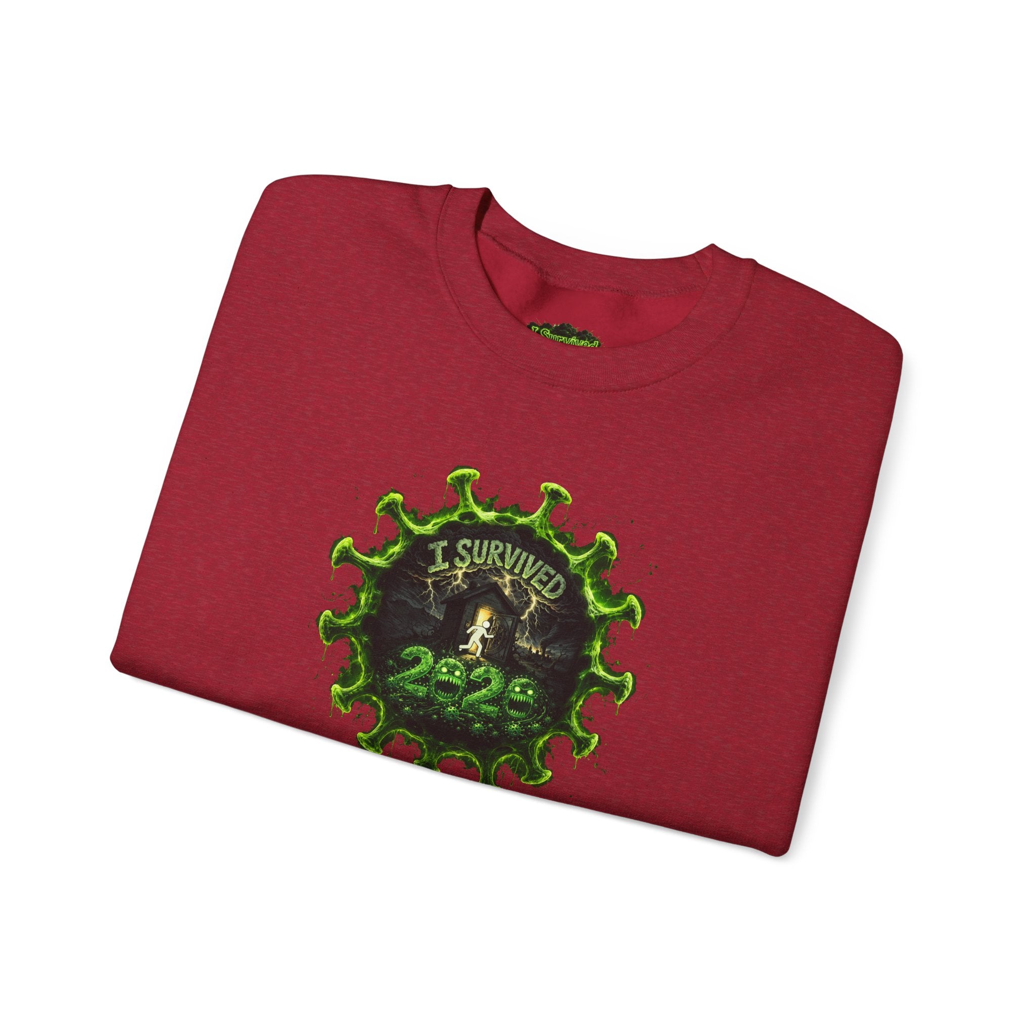 I Survived 2020 — PANDEMIC S1:E1: Director's Cut "COVID-19: The Coronavirus" Unisex Heavy Blend™ Crewneck Sweatshirt