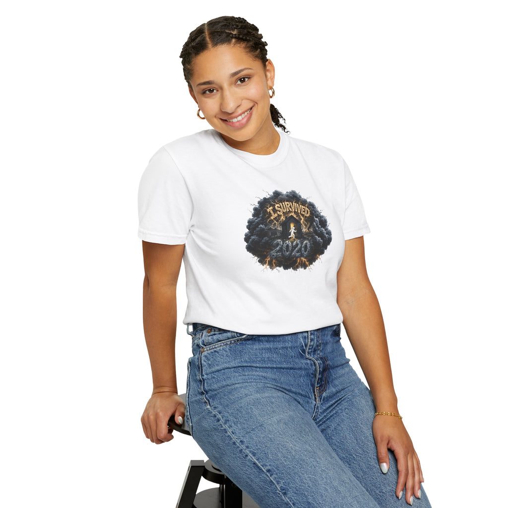 I Survived 2020 — Original PILOT Design: Director's Cut Unisex Garment-Dyed T-shirt