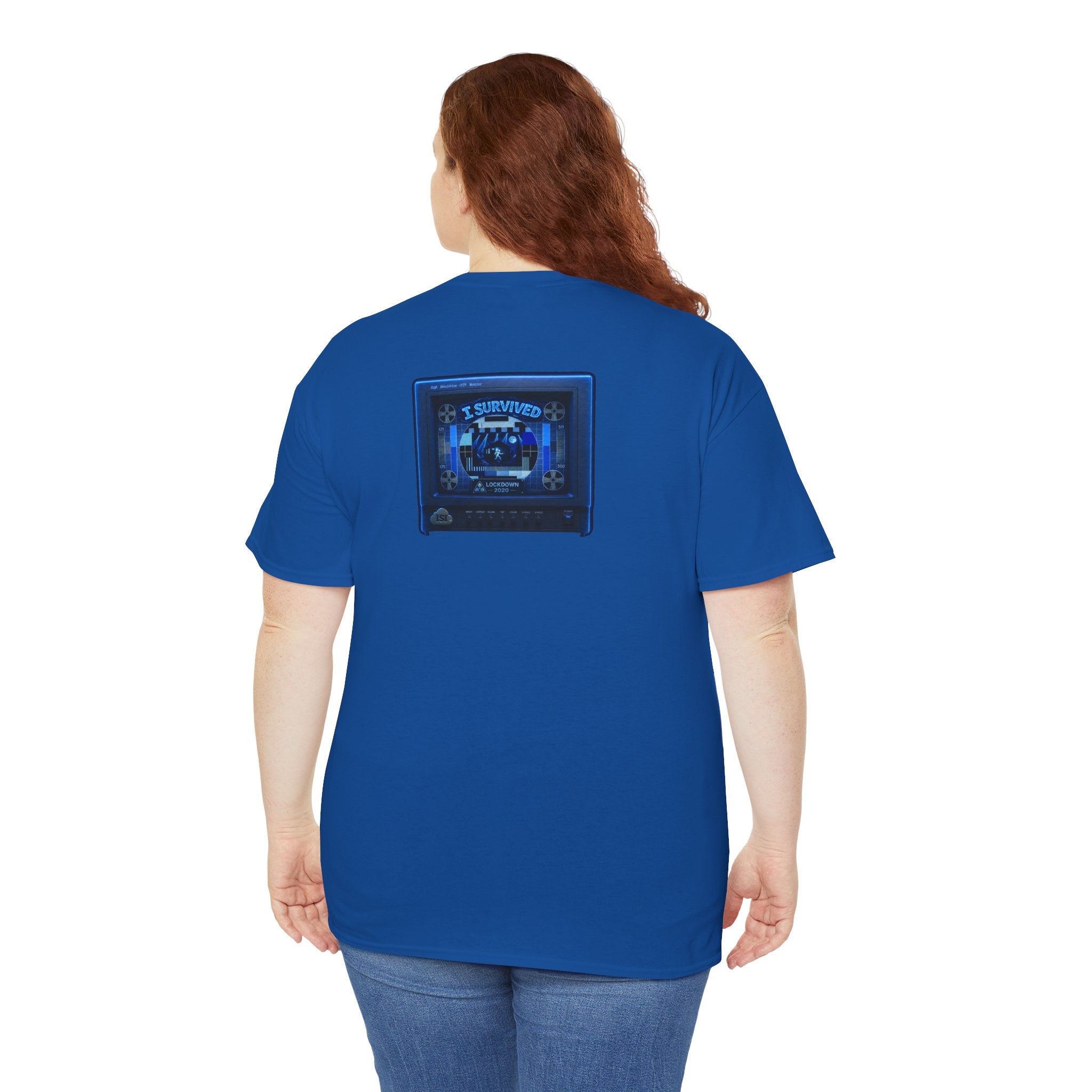 I Survived 2020 — "Please Stand By" Test Pattern Tee Lockdown Surveillance Edition Summer Exclusive Unisex Heavy Cotton Tee