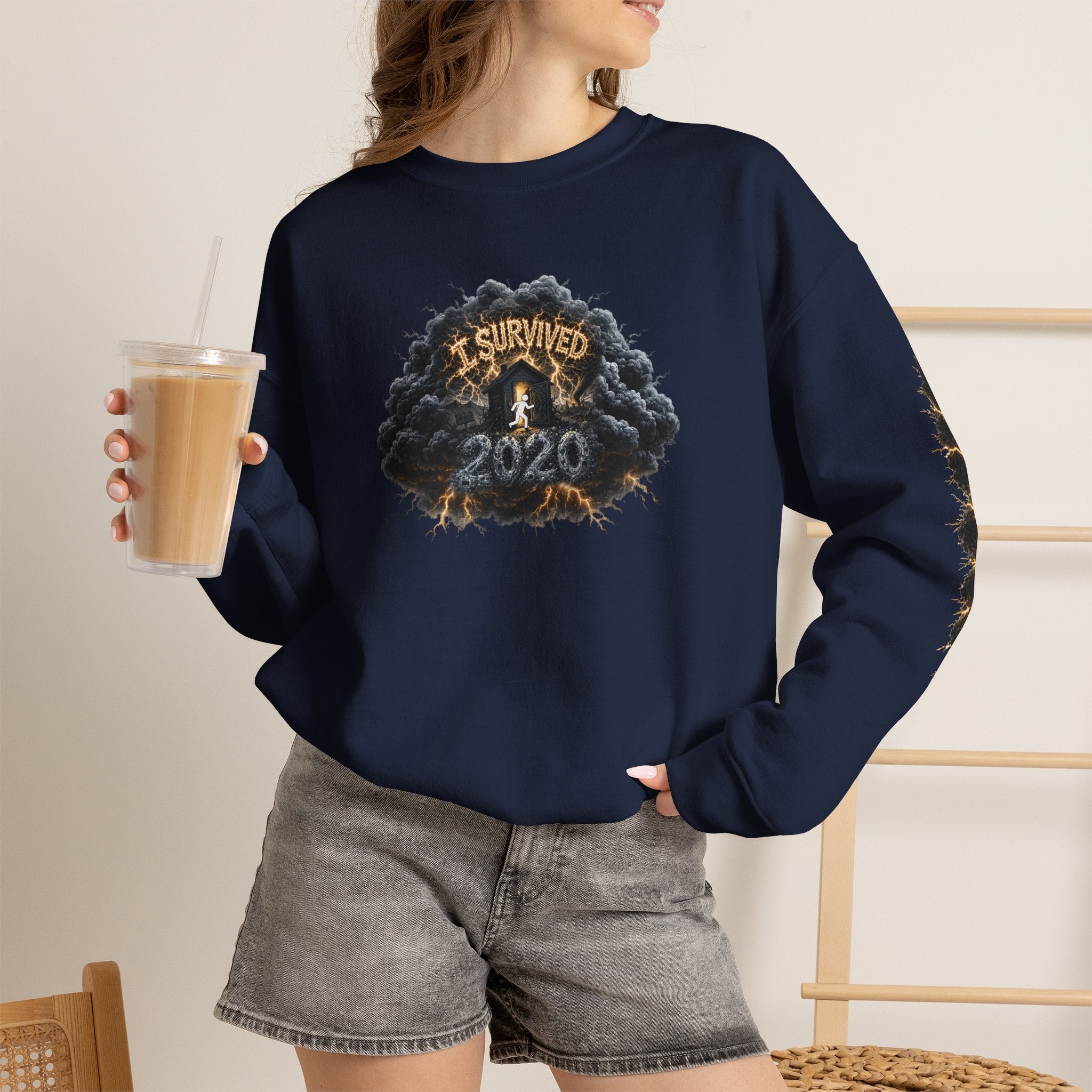I Survived 2020 — Original PILOT Design: Director's Cut Special Edition Unisex Heavy Blend™ Crewneck Sweatshirt