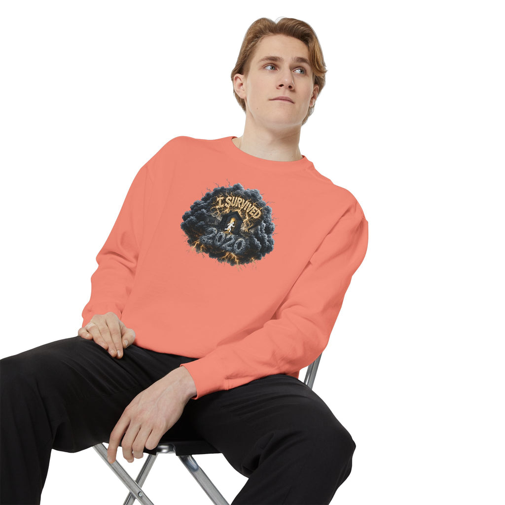 I Survived 2020 — Original PILOT Design: Director's Cut Unisex Garment-Dyed Sweatshirt