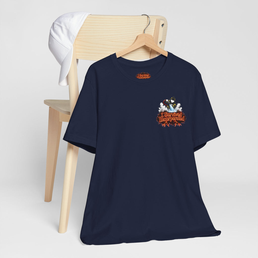 I Survived 2020 — "Please Stand By" Test Pattern Tee Wildfire Signal Edition Summer Premiere Unisex Jersey Short Sleeve Tee