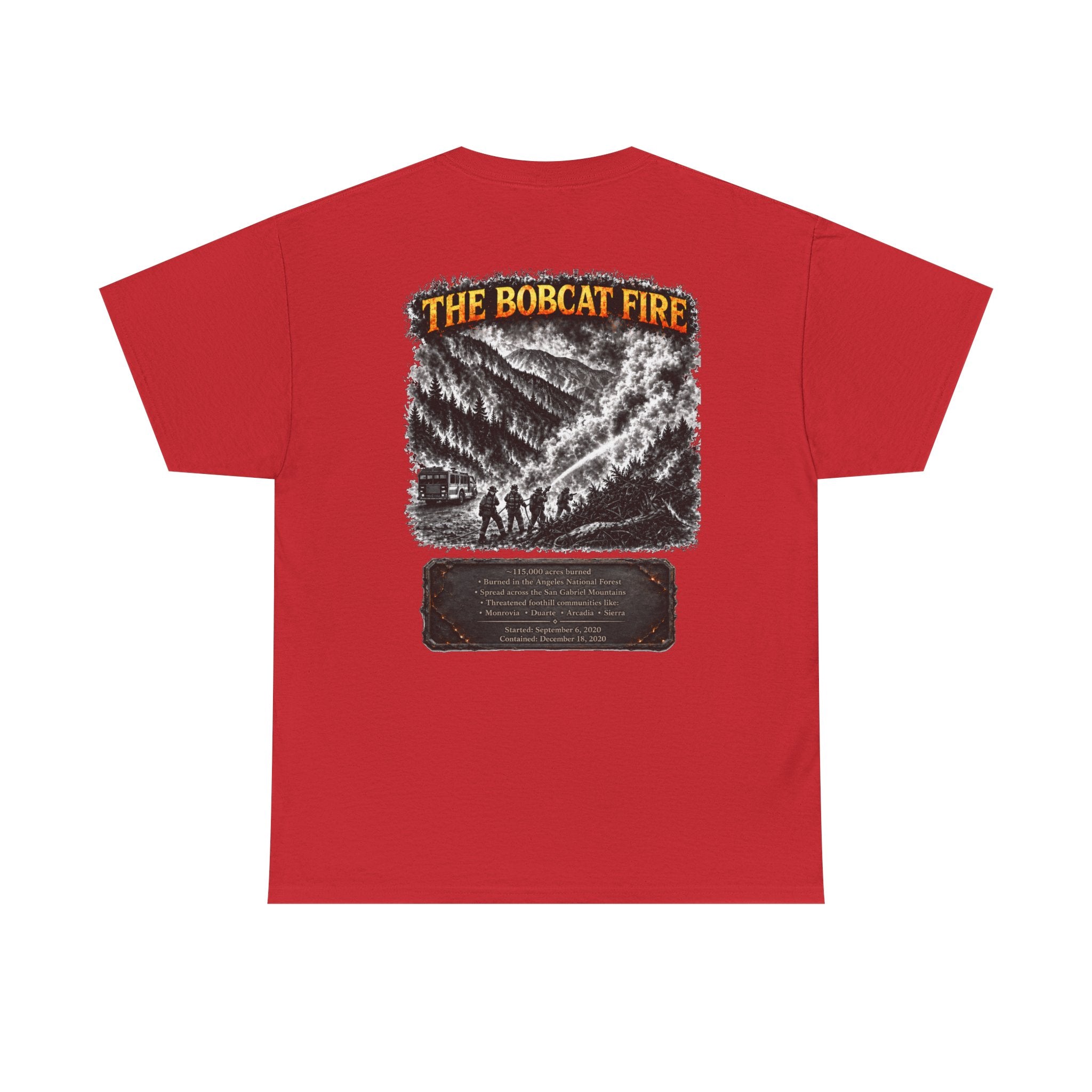 I Survived 2020 — Director's Cut S2:E2 "The Bobcat Fire" | Wildfire Edition Memorial Unisex Heavy Cotton Tee