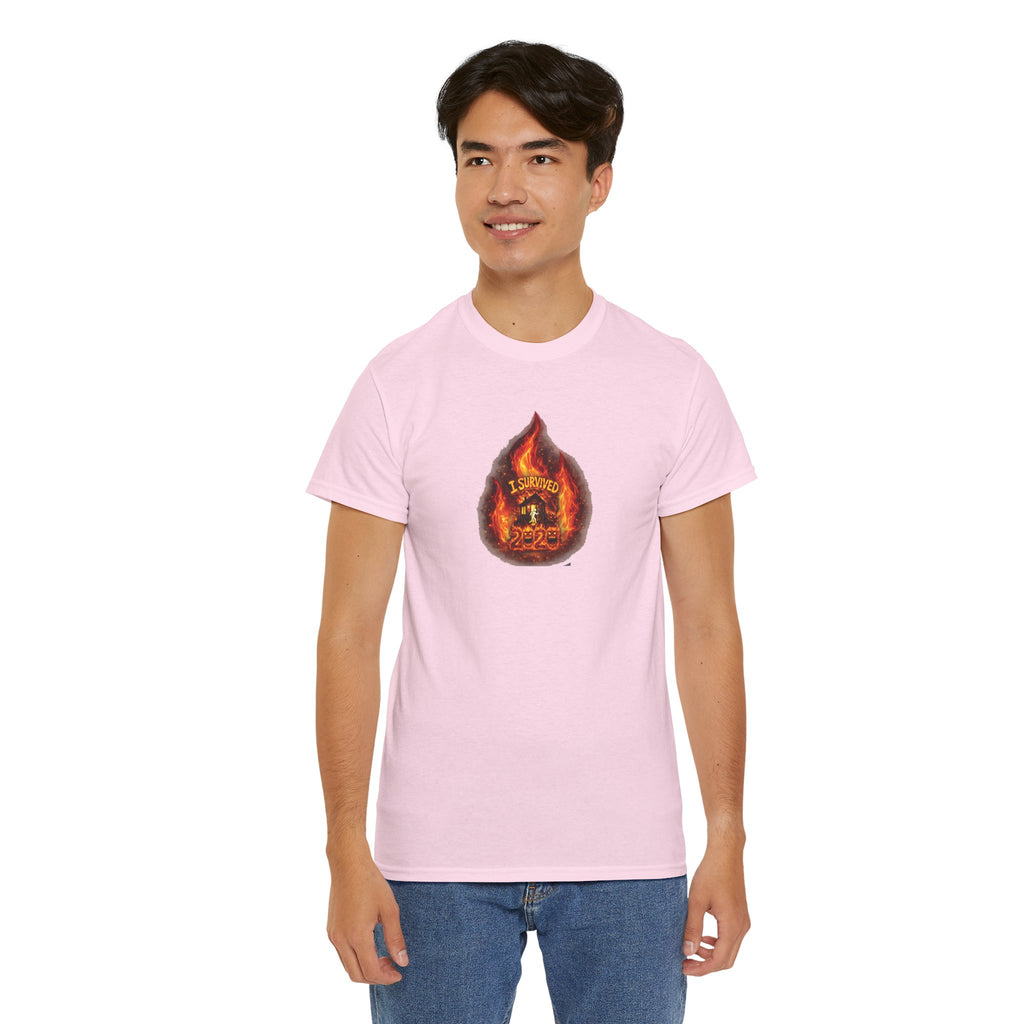 I Survived 2020 — WILDFIRES S2:E1: Director's Cut "Berry Creek" Memorial Unisex Heavy Cotton Tee