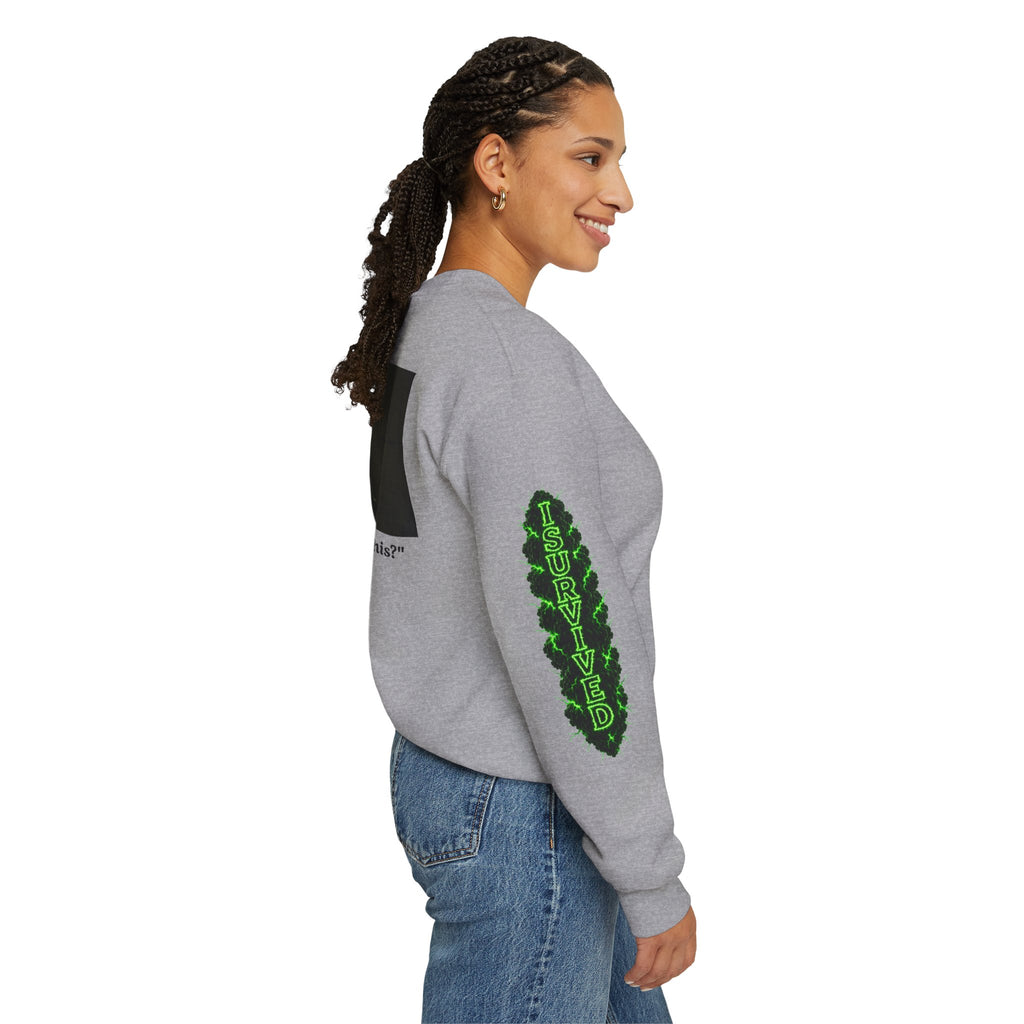 I Survived 2020 — PANDEMIC S1:E3: Director's Cut "The Jab!" Unisex Heavy Blend™ Crewneck Sweatshirt