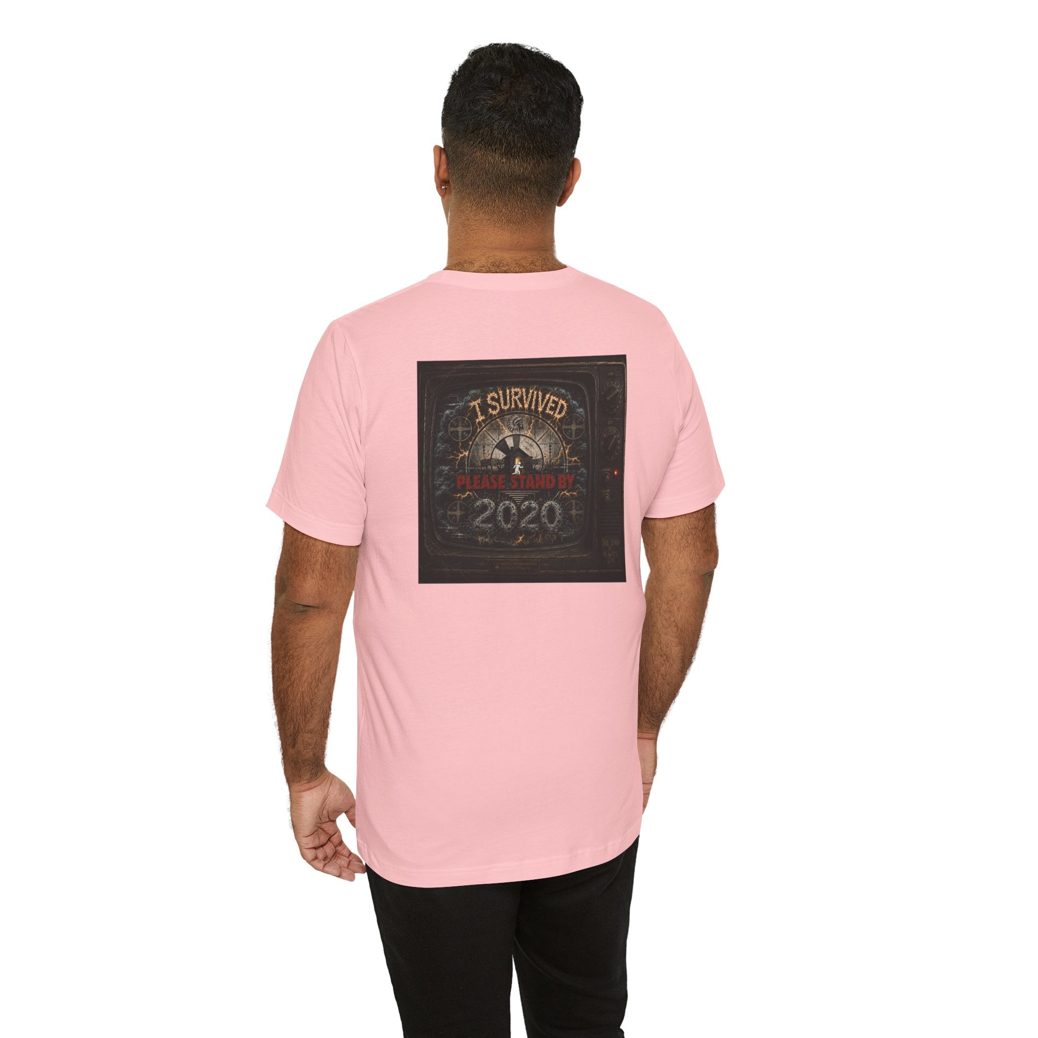 I Survived 2020 — "Please Stand By" Test Pattern Tee Summer Premier Unisex Jersey Short Sleeve Tee