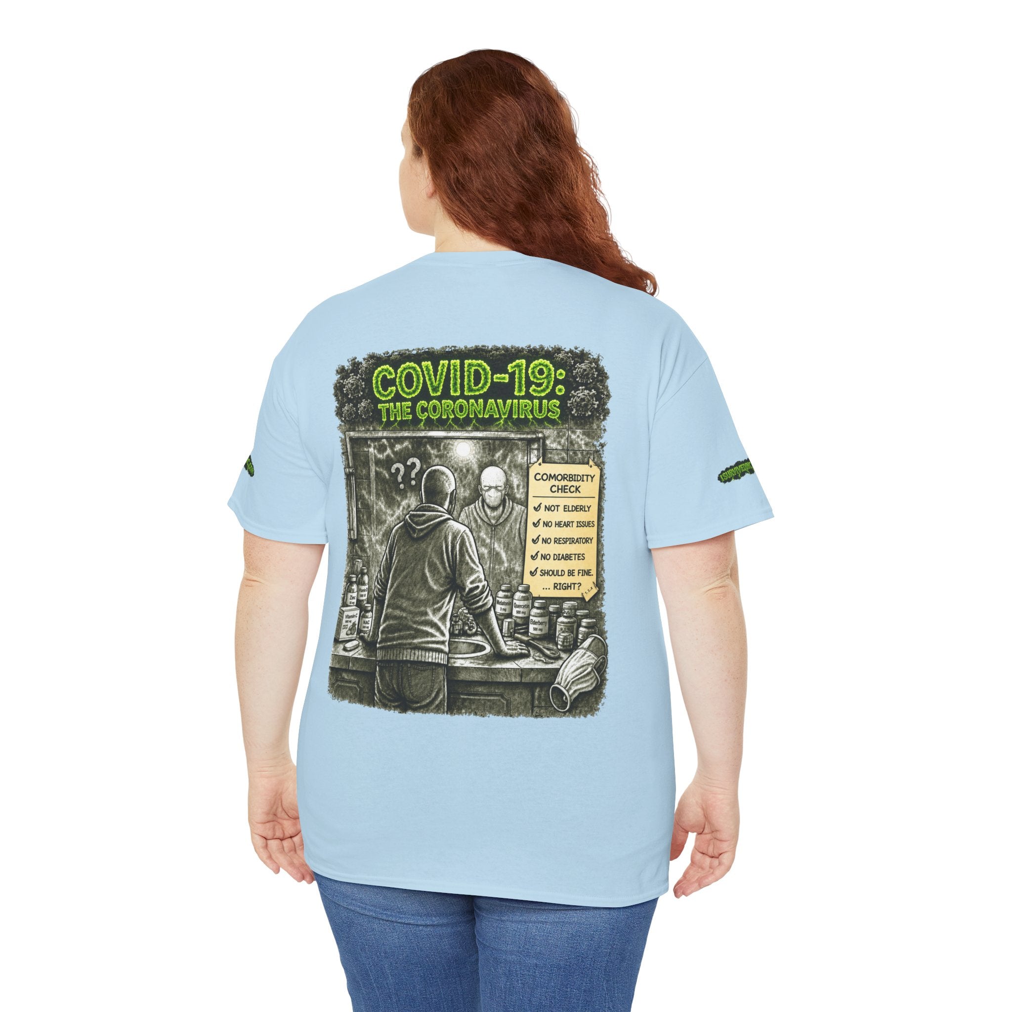 I Survived 2020 — PANDEMIC S1:E1: Special Edition "COVID-19: The Coronavirus" Unisex Heavy Cotton Tee