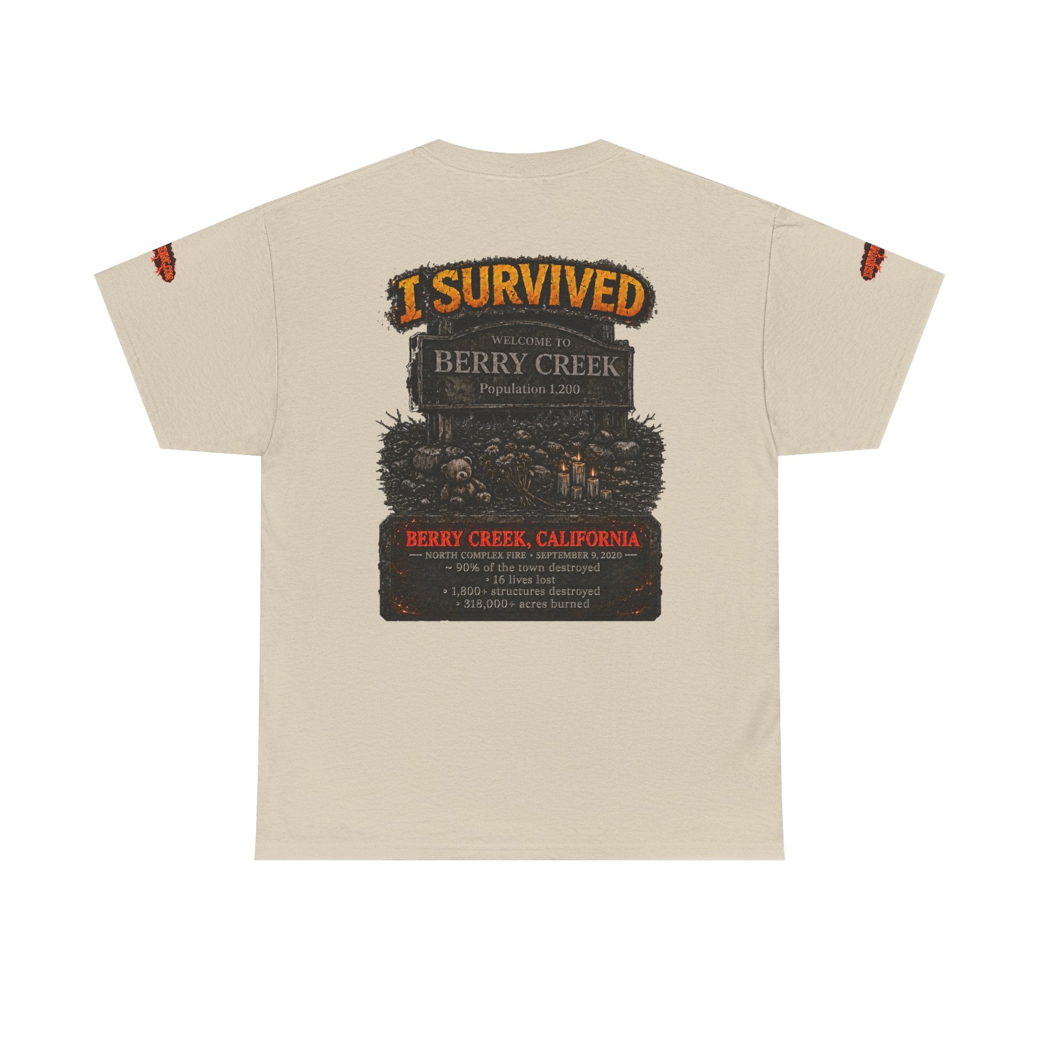 I Survived 2020 — Director's Cut S2:E1 "Berry Creek" | Wildfire Edition Memorial Unisex Heavy Cotton Tee (SPECIAL EDITION)