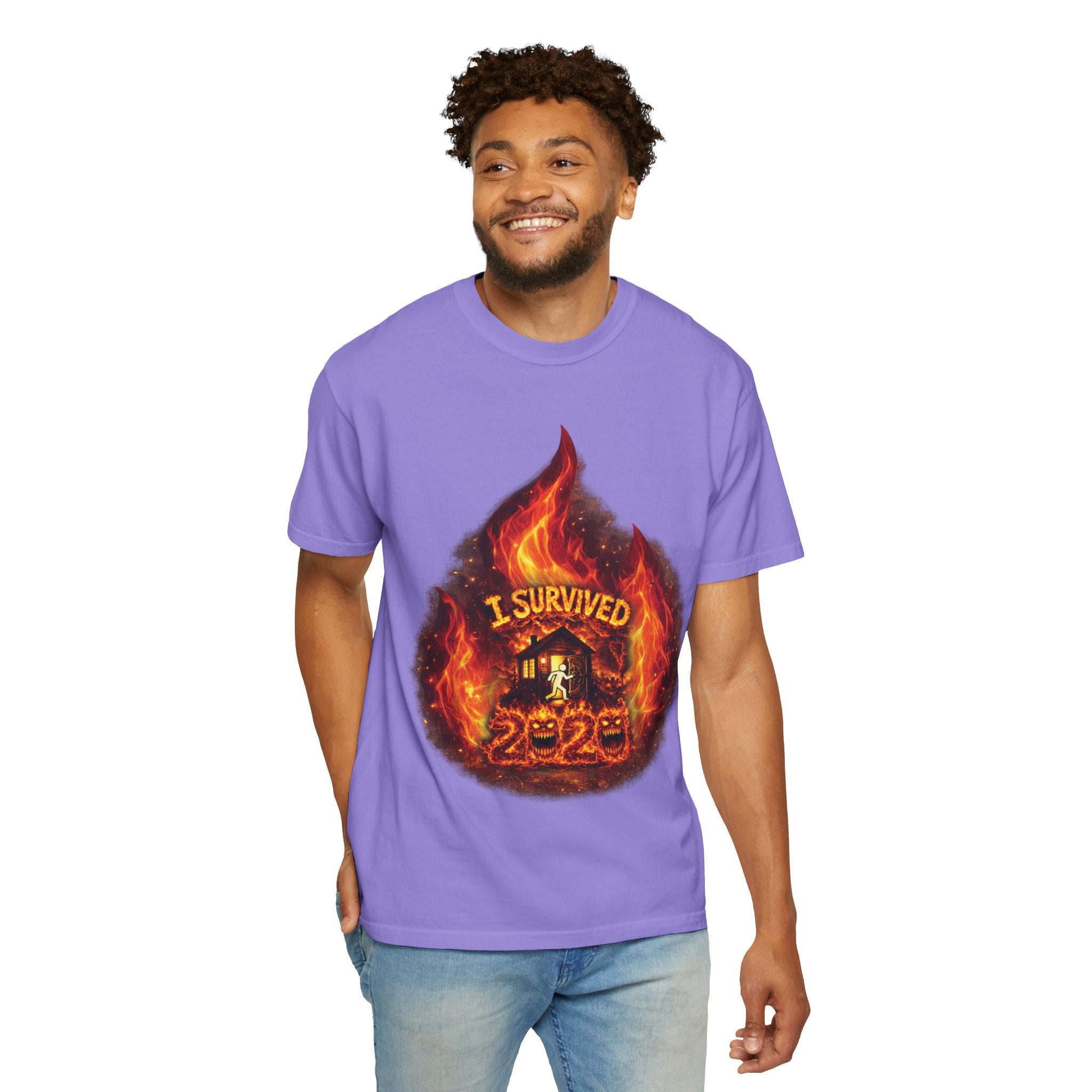 I Survived 2020 — Director's Cut S2:E4 "Western U.S. Wildfire Season" | Mid-Season Finale Pt. 1 | Wildfire Edition Memorial Unisex Garment-Dyed T-shirt
