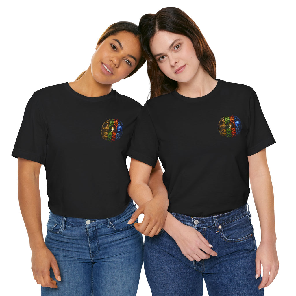 I Survived 2020 — "No Signal" Test Pattern Tee Alien Broadcast Finale Summer Premiere Unisex Jersey Short Sleeve Tee