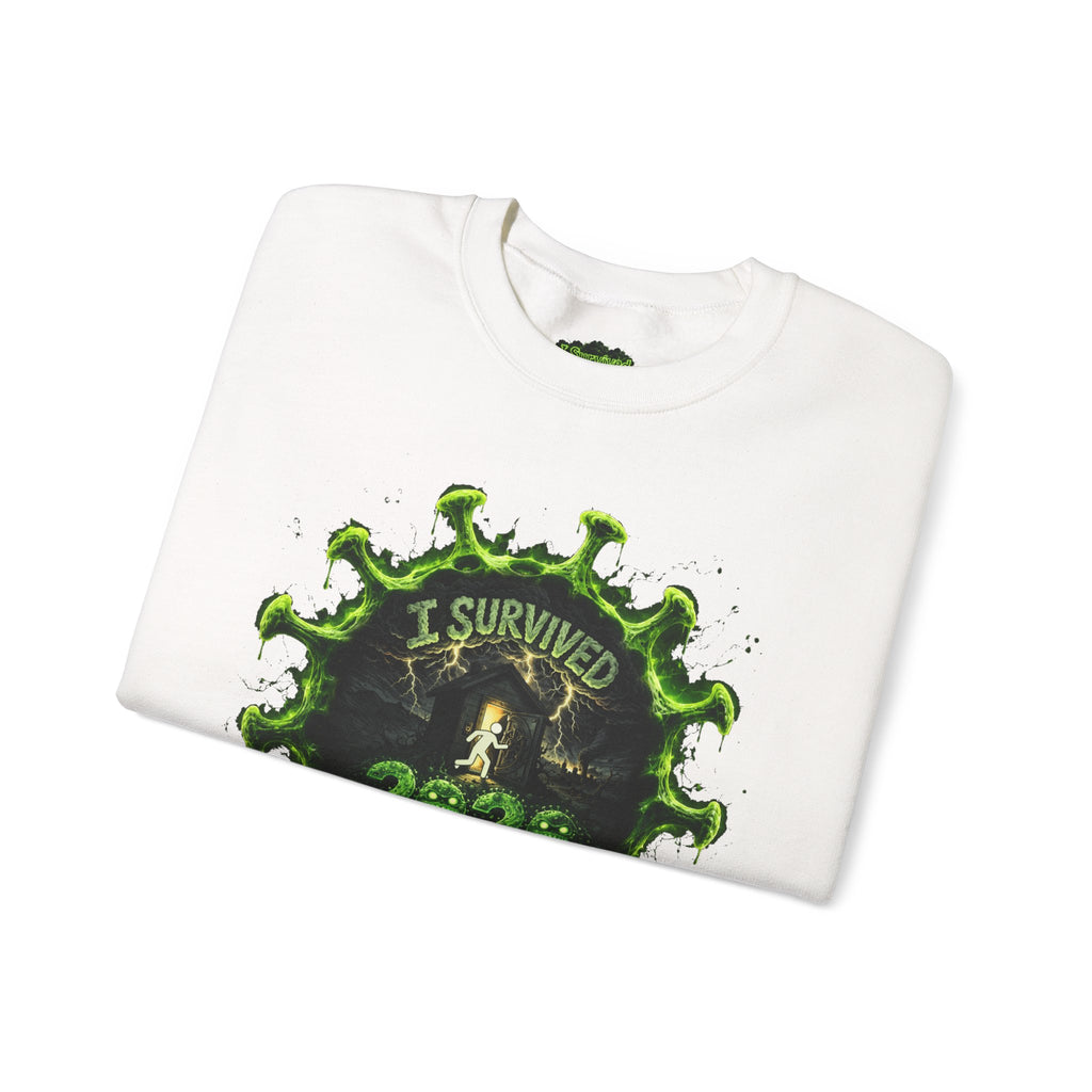 I Survived 2020 — Director's Cut S1:E1 "COVID-19: The Coronavirus" | Pandemic Edition Unisex Heavy Blend™ Crewneck Sweatshirt
