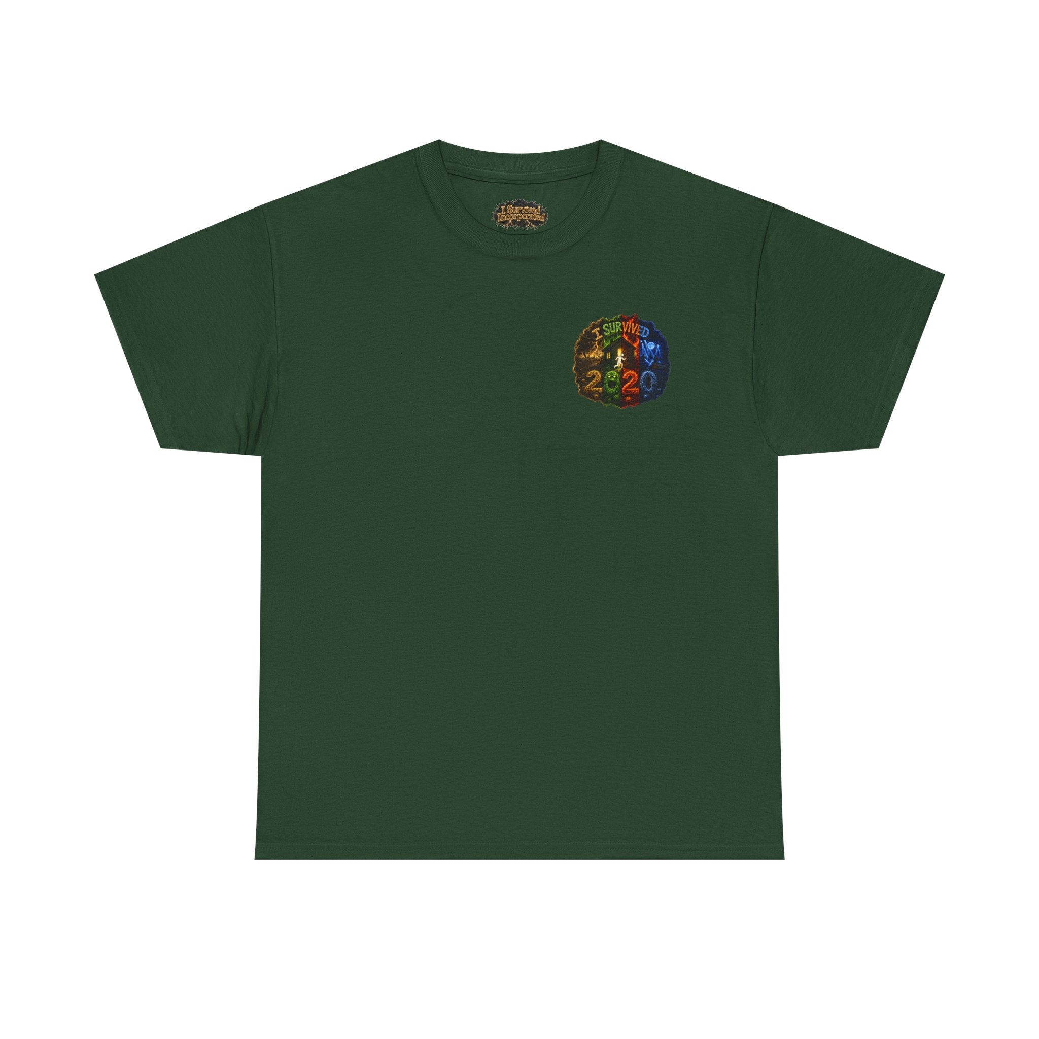 I Survived 2020 — "No Signal" Test Pattern Tee Alien Broadcast Finale Summer Premiere Unisex Heavy Cotton Tee