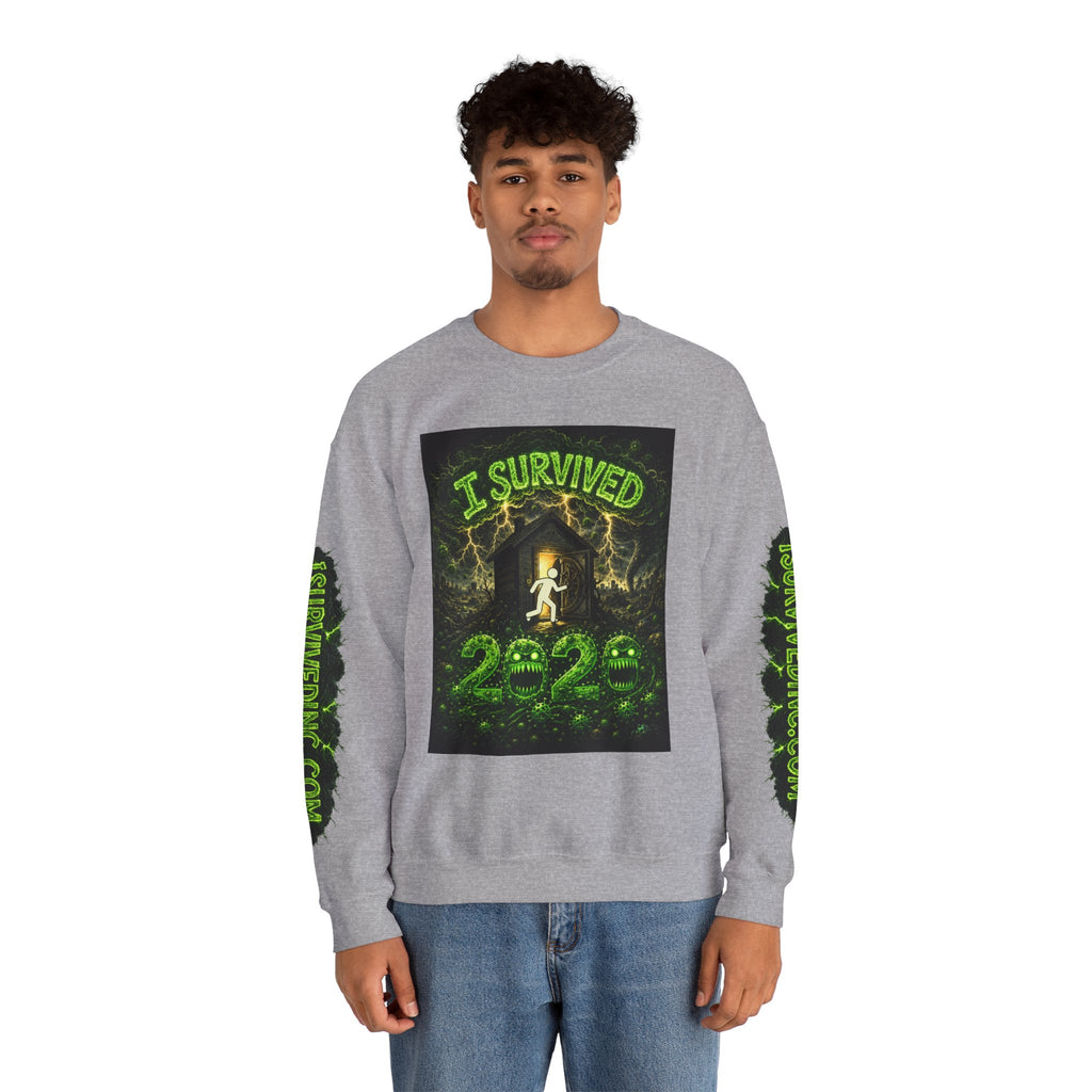 I Survived 2020 — PANDEMIC S1:E2: "The Coming of COVID" Unisex Heavy Blend™ Crewneck Sweatshirt