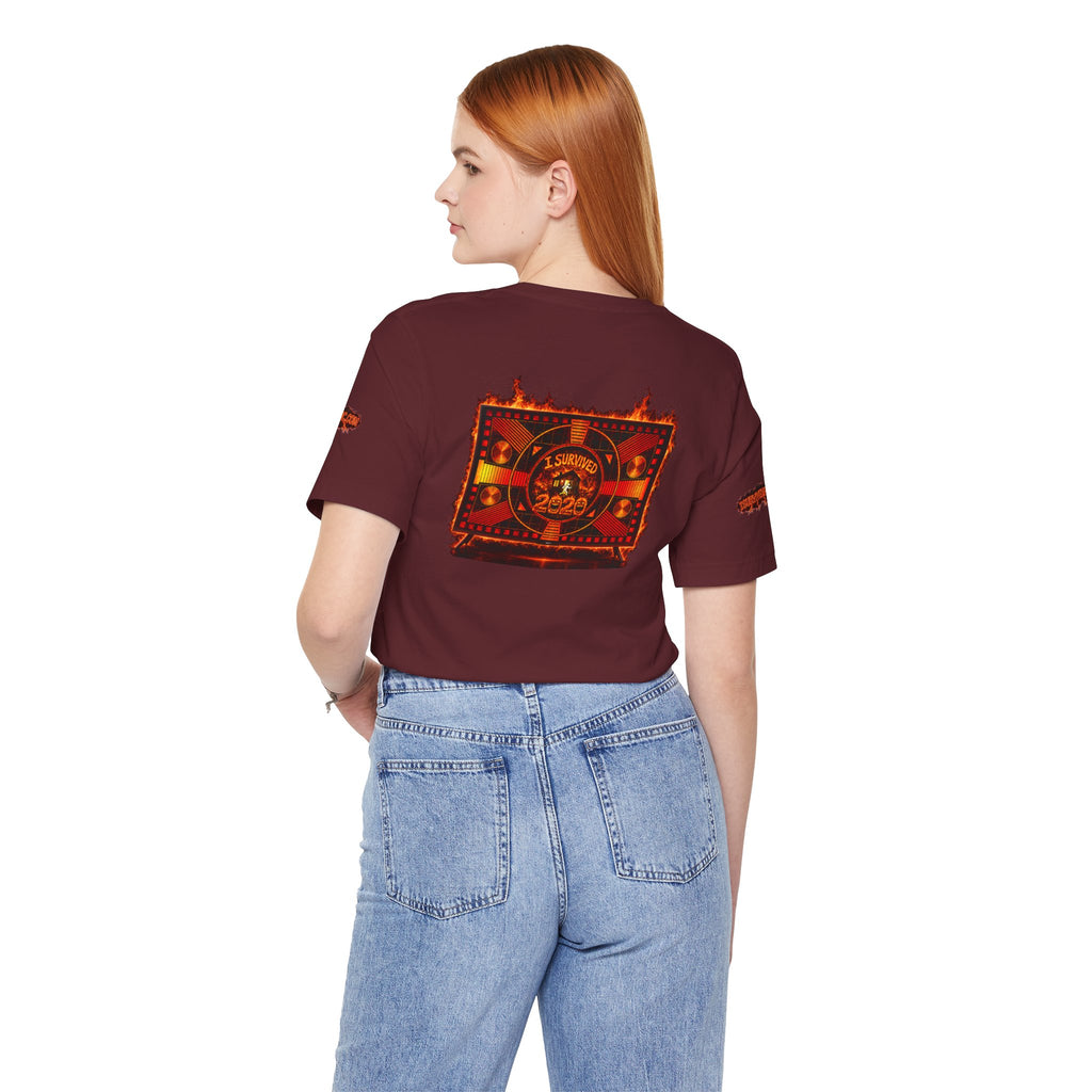I Survived 2020 — "Please Stand By" Test Pattern Tee Wildfire Signal Special Edition Summer Premiere Unisex Jersey Short Sleeve Tee