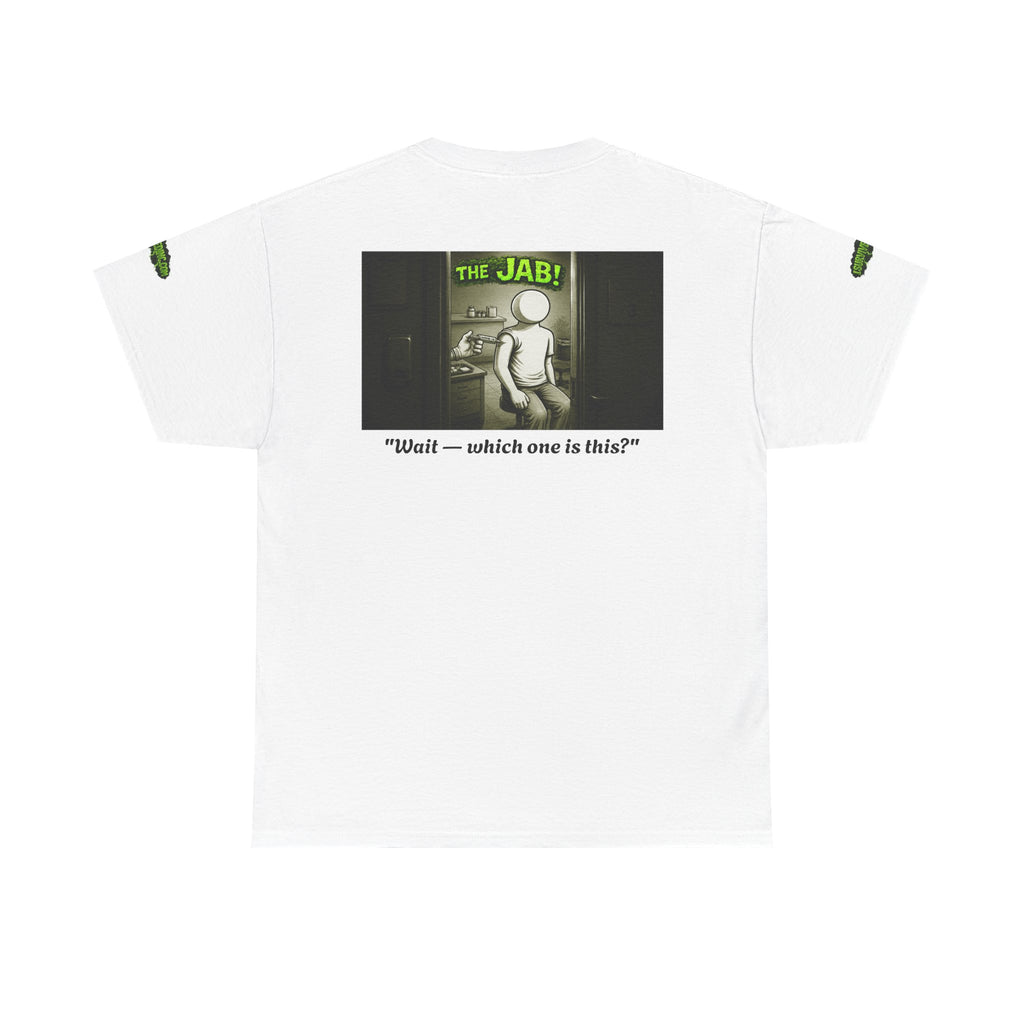 I Survived 2020 — PANDEMIC S1:E3: Director's Cut Special Edition "The Jab!" Unisex Heavy Cotton Tee