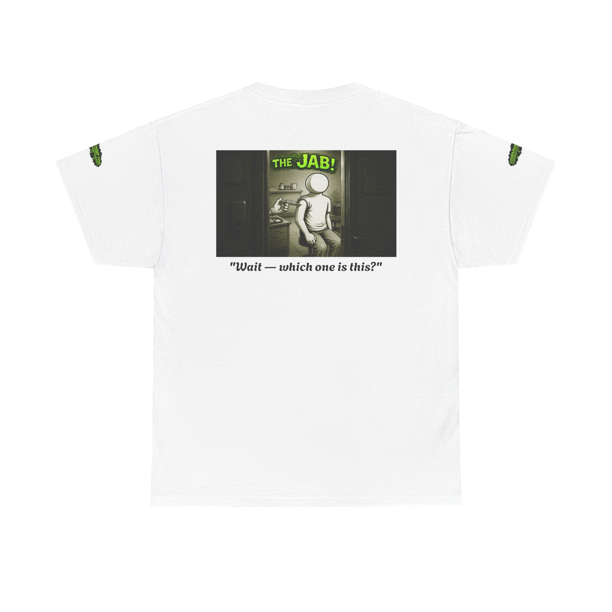 I Survived 2020 — PANDEMIC S1:E3: Director's Cut Special Edition "The Jab!" Unisex Heavy Cotton Tee
