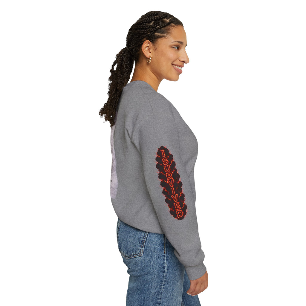 I Survived 2020 — WILDFIRES S2:E3: Director's Cut "The California Wildfires" Memorial Unisex Heavy Blend™ Crewneck Sweatshirt