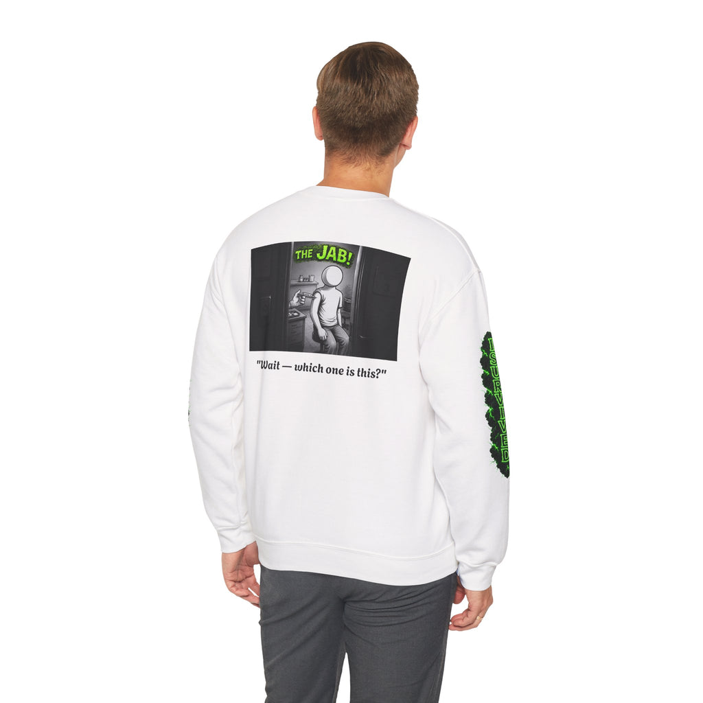 I Survived 2020 — Director's Cut S1:E3 "The Jab!" | Pandemic Edition Unisex Heavy Blend™ Crewneck Sweatshirt
