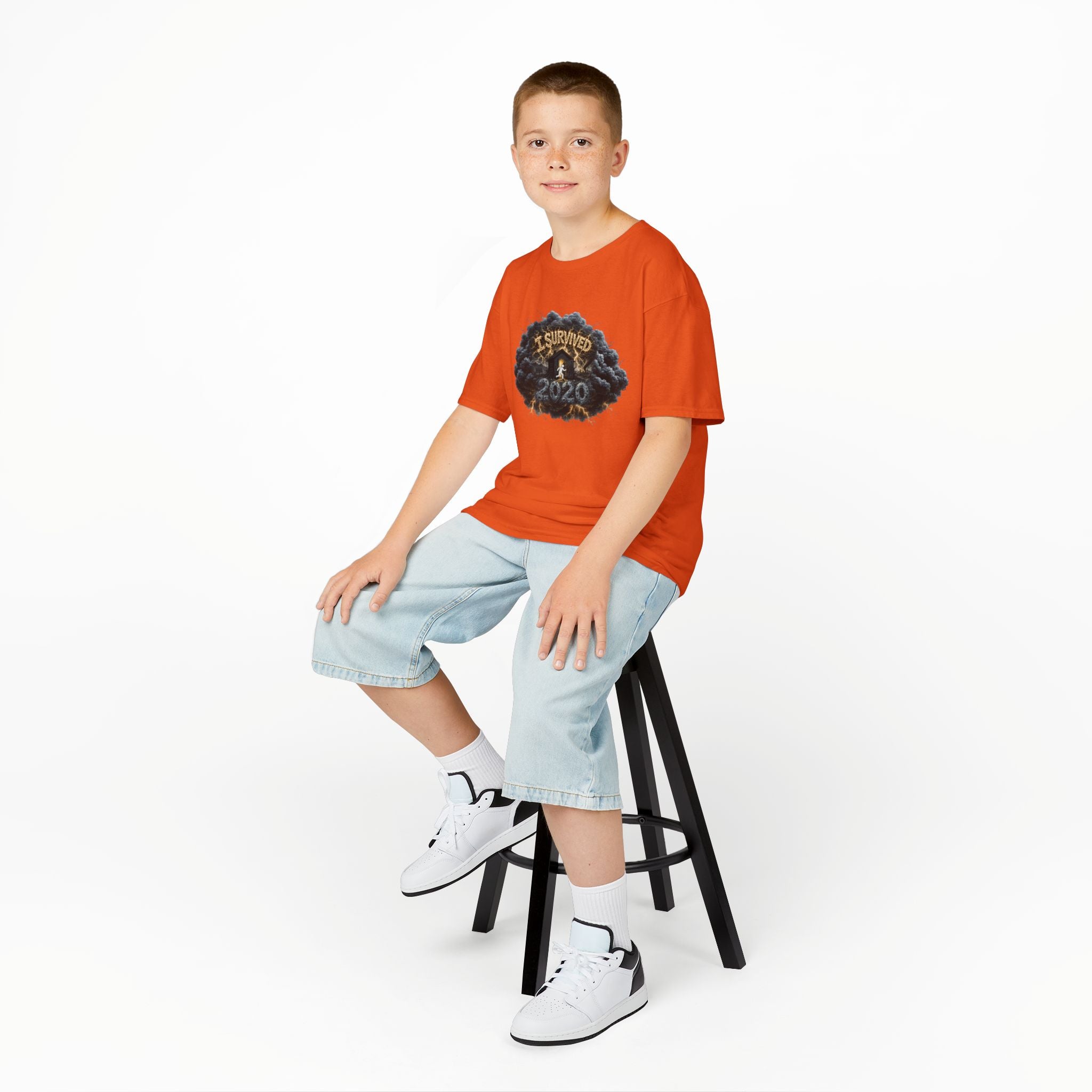 I Survived 2020 — Director's Cut Original Design Teaser Tee | Season 1 Premiere Drop Kids Heavy Cotton™ Tee