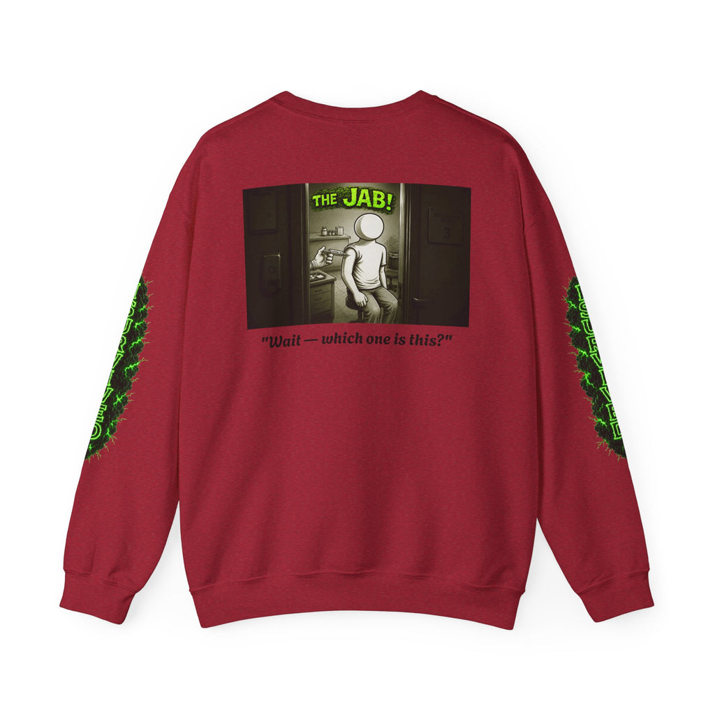 I Survived 2020 — PANDEMIC S1:E3: Director's Cut "The Jab!" Unisex Heavy Blend™ Crewneck Sweatshirt