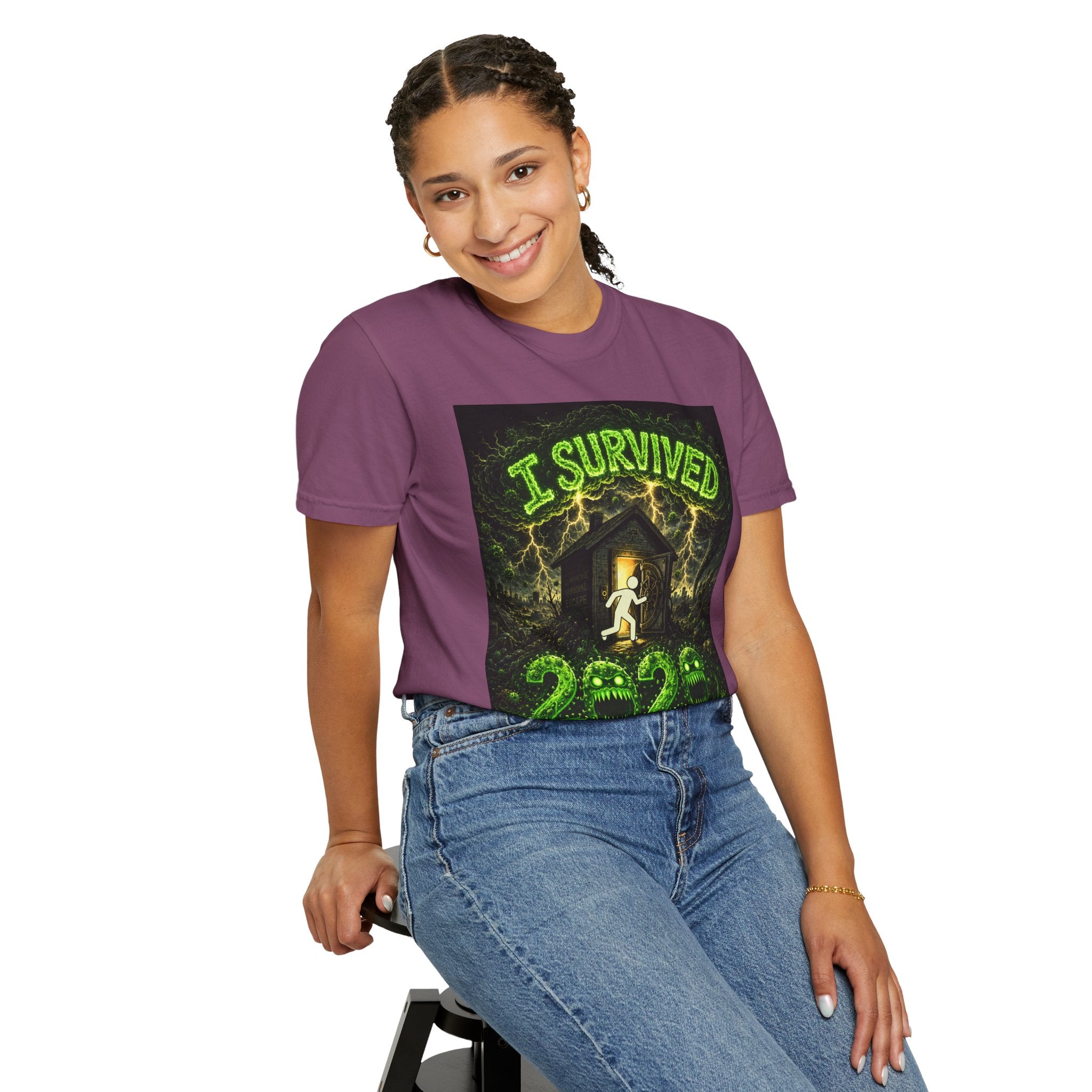 I Survived 2020 — S1:E1 "COVID-19: The Coronavirus" | Pandemic Edition Unisex Garment-Dyed T-shirt