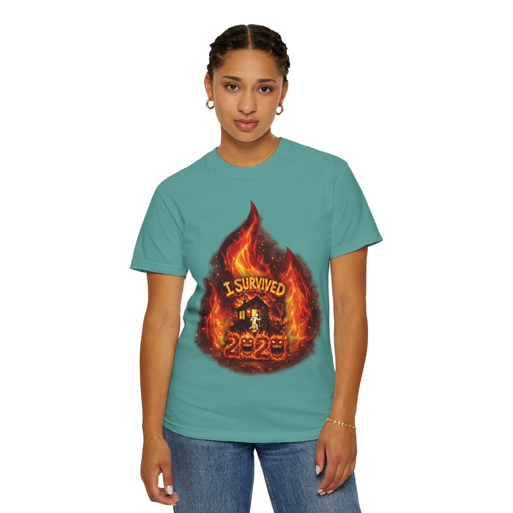 I Survived 2020 — Director's Cut S2:E4 "Western U.S. Wildfire Season" | Mid-Season Finale Pt. 1 | Wildfire Edition Memorial Unisex Garment-Dyed T-shirt