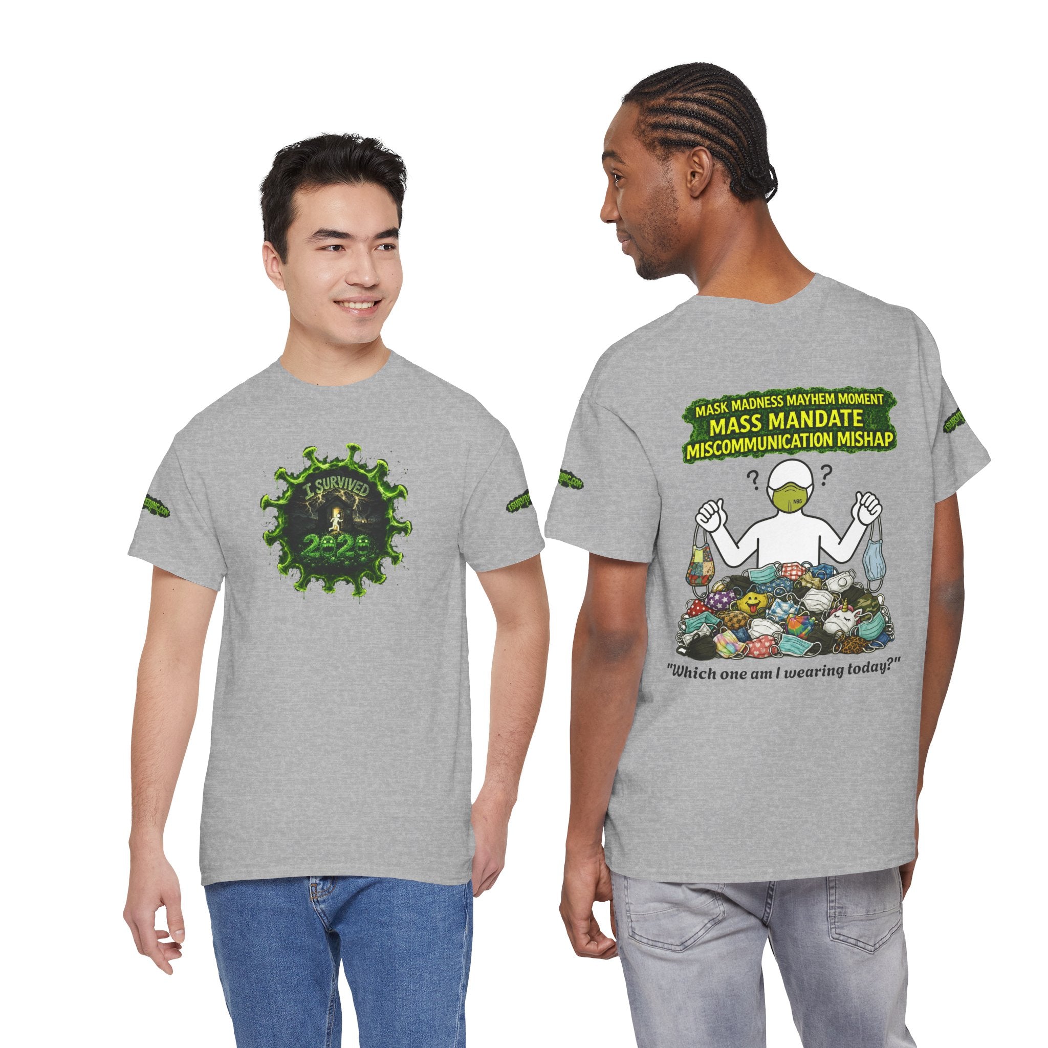 I Survived 2020 — PANDEMIC S1:E4: Director's Cut Special Edition "Mask Madness" Unisex Heavy Cotton Tee