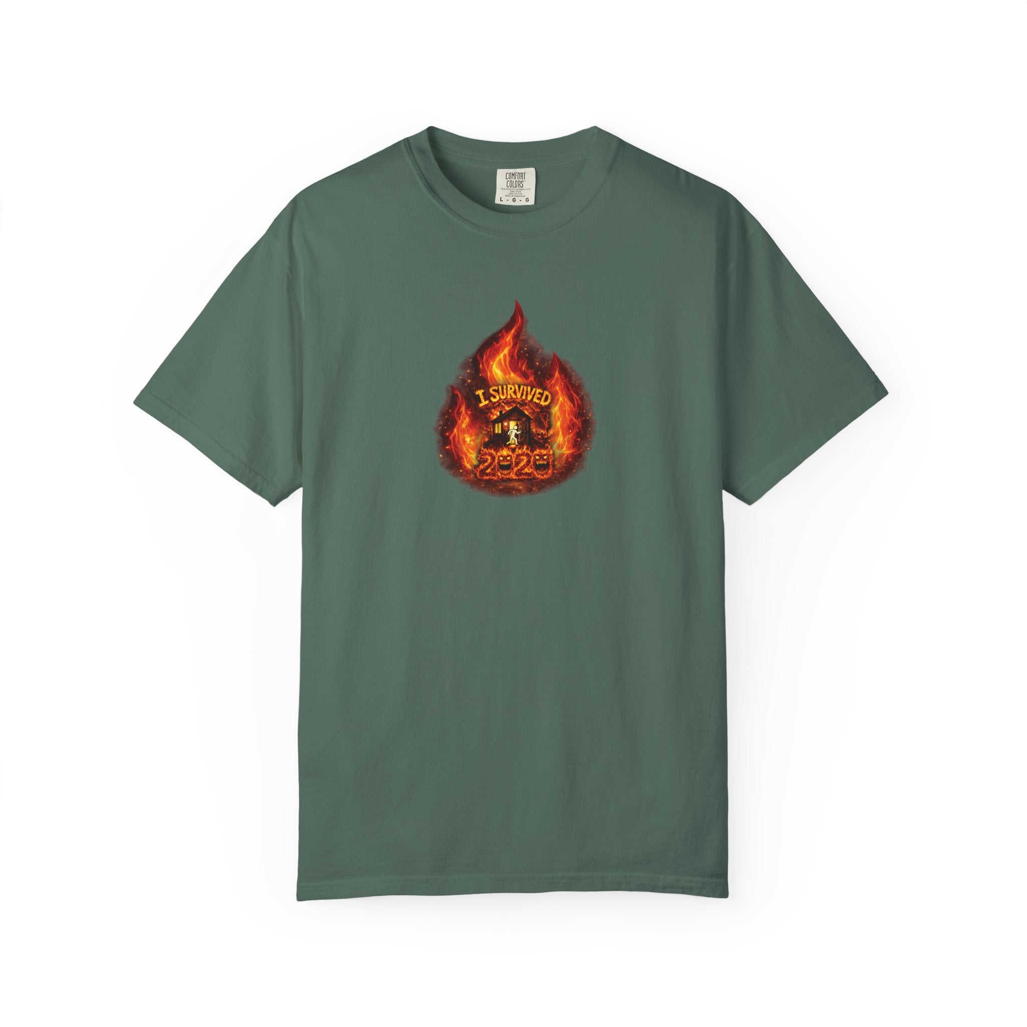 I Survived 2020 — WILDFIRES S2:E3: Director's Cut "The California Wildfires" Memorial Unisex Garment-Dyed T-shirt