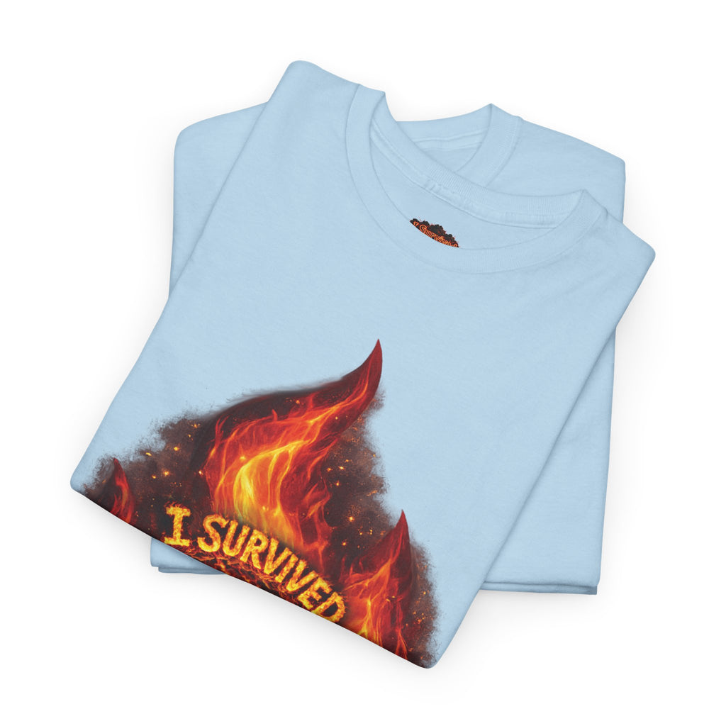I Survived 2020 — Director's Cut S2:E1 "Berry Creek" | Wildfire Edition Memorial Unisex Heavy Cotton Tee (SPECIAL EDITION)