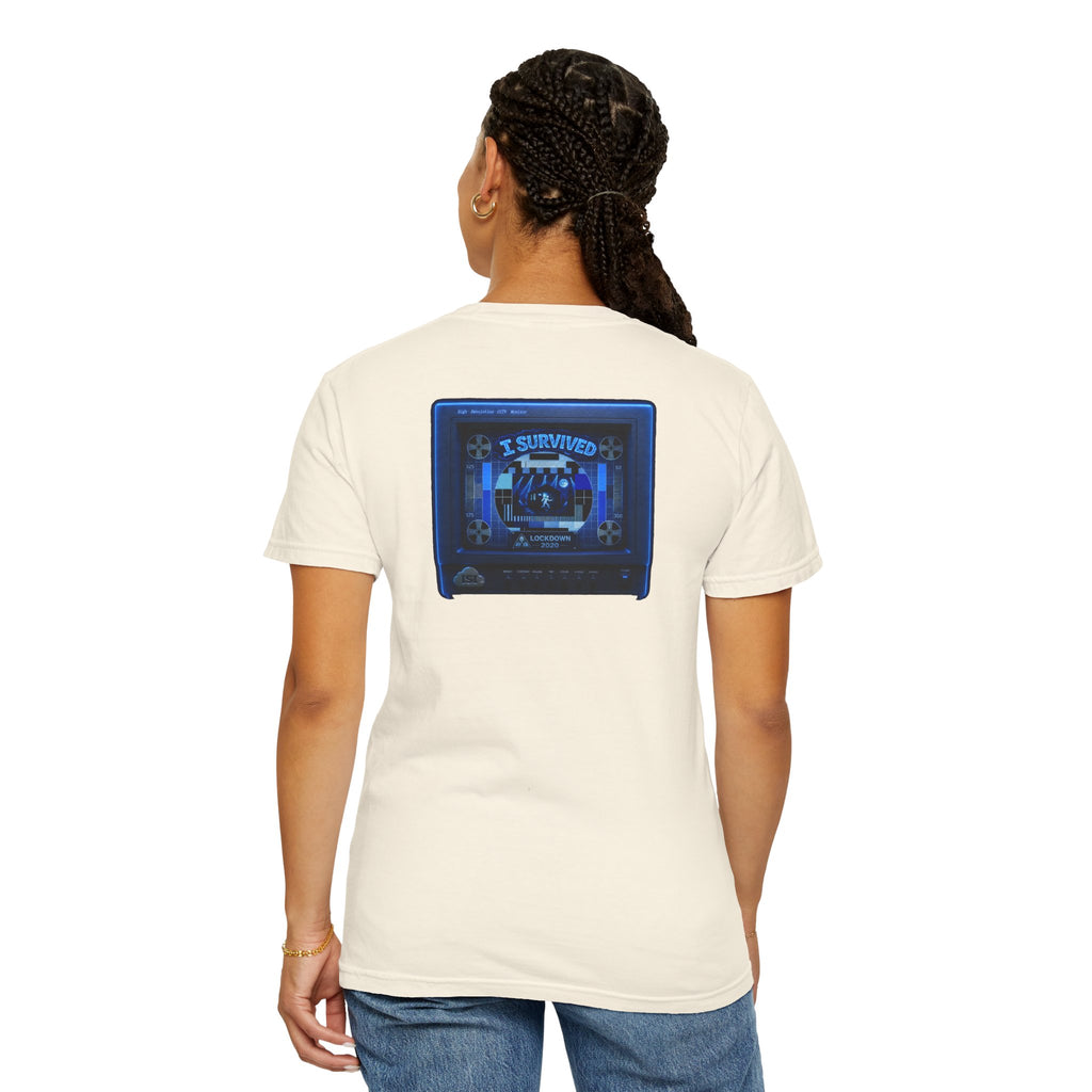 I Survived 2020 — "Please Stand By" Test Pattern Tee Lockdown Special Edition Summer Exclusive Unisex Garment-Dyed T-shirt