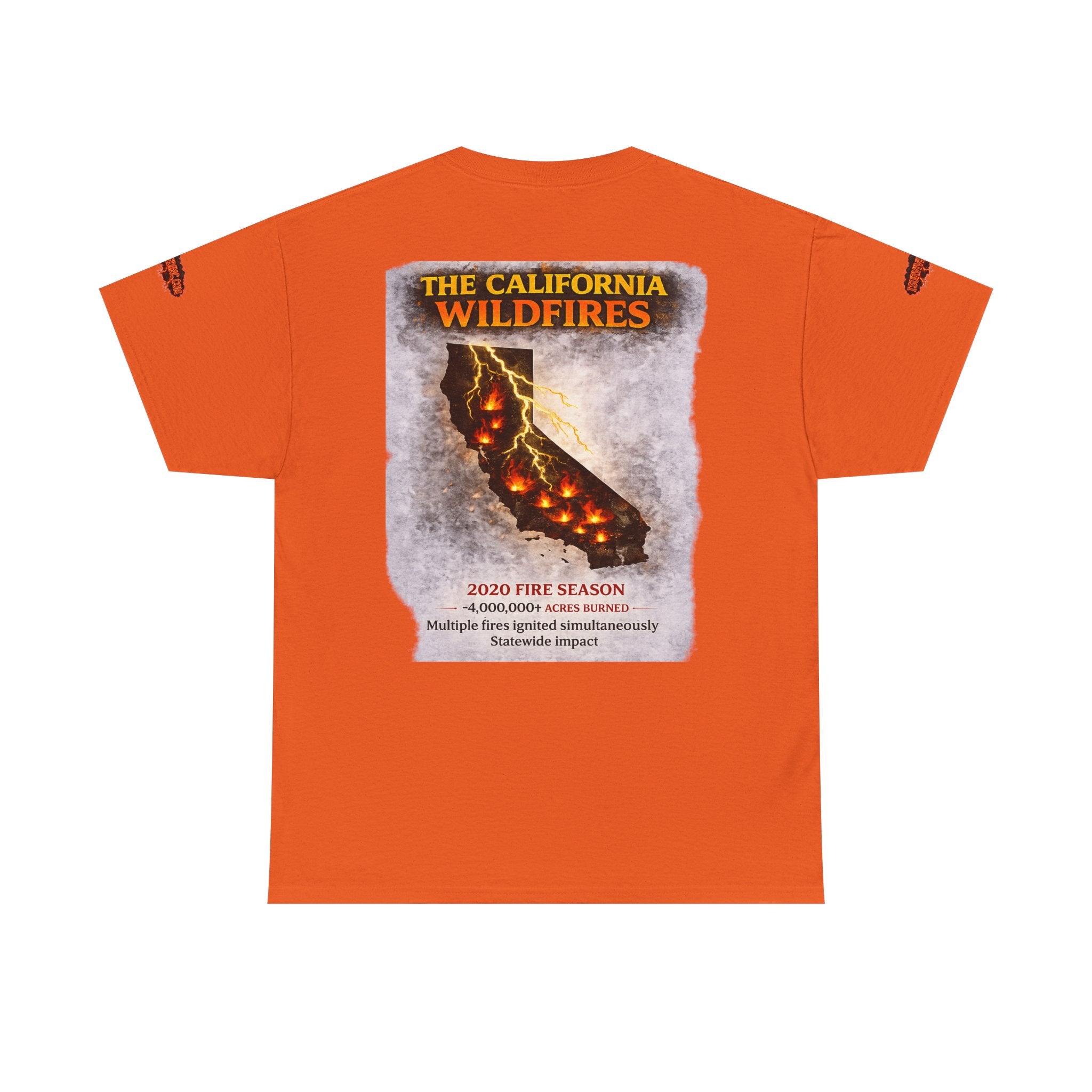 I Survived 2020 — Director's Cut S2:E3 "The California Wildfires" | Wildfire Edition Memorial Unisex Heavy Cotton Tee (SPECIAL EDITION)
