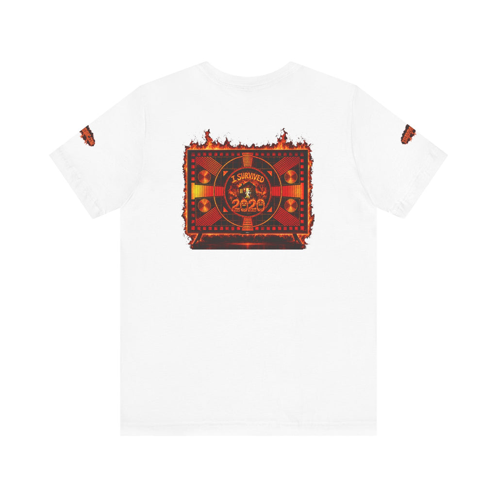 I Survived 2020 — "Please Stand By" Test Pattern Tee Wildfire Signal Special Edition Summer Premiere Unisex Jersey Short Sleeve Tee